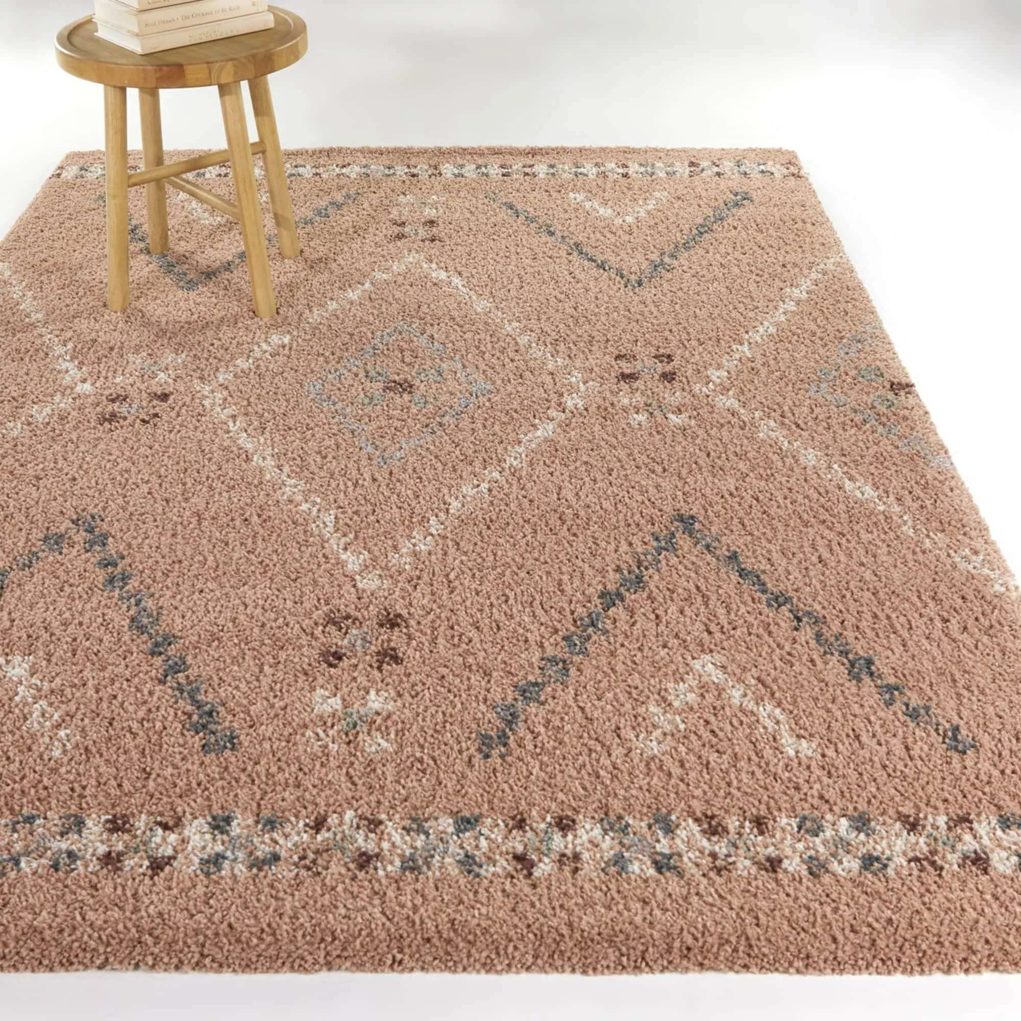 Culver Southwestern Diamond Shag Area Rug