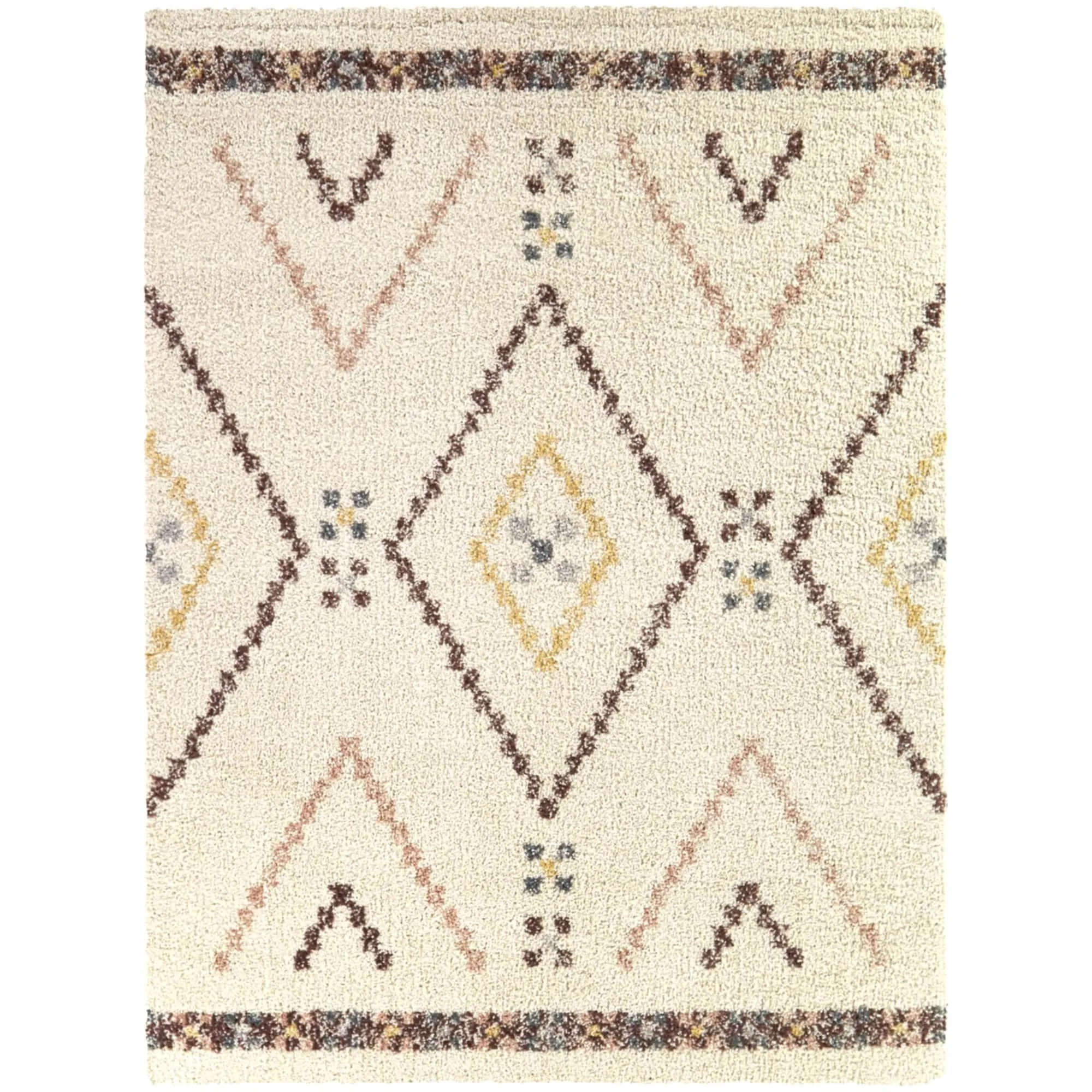 Culver Southwestern Diamond Shag Area Rug