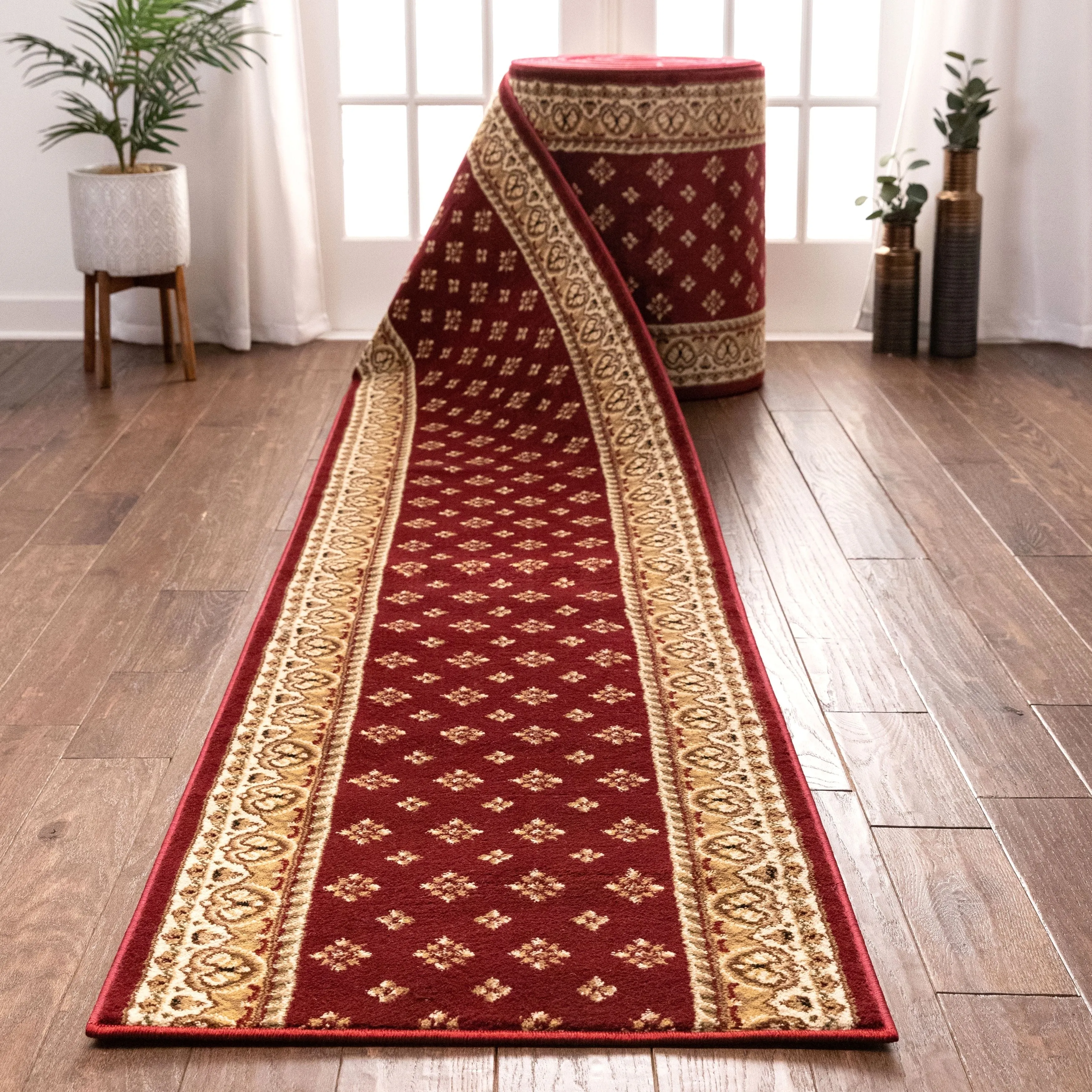 Custom Size Runner 27 Inches Wide Barclay Hudson Transitional Stair Rug