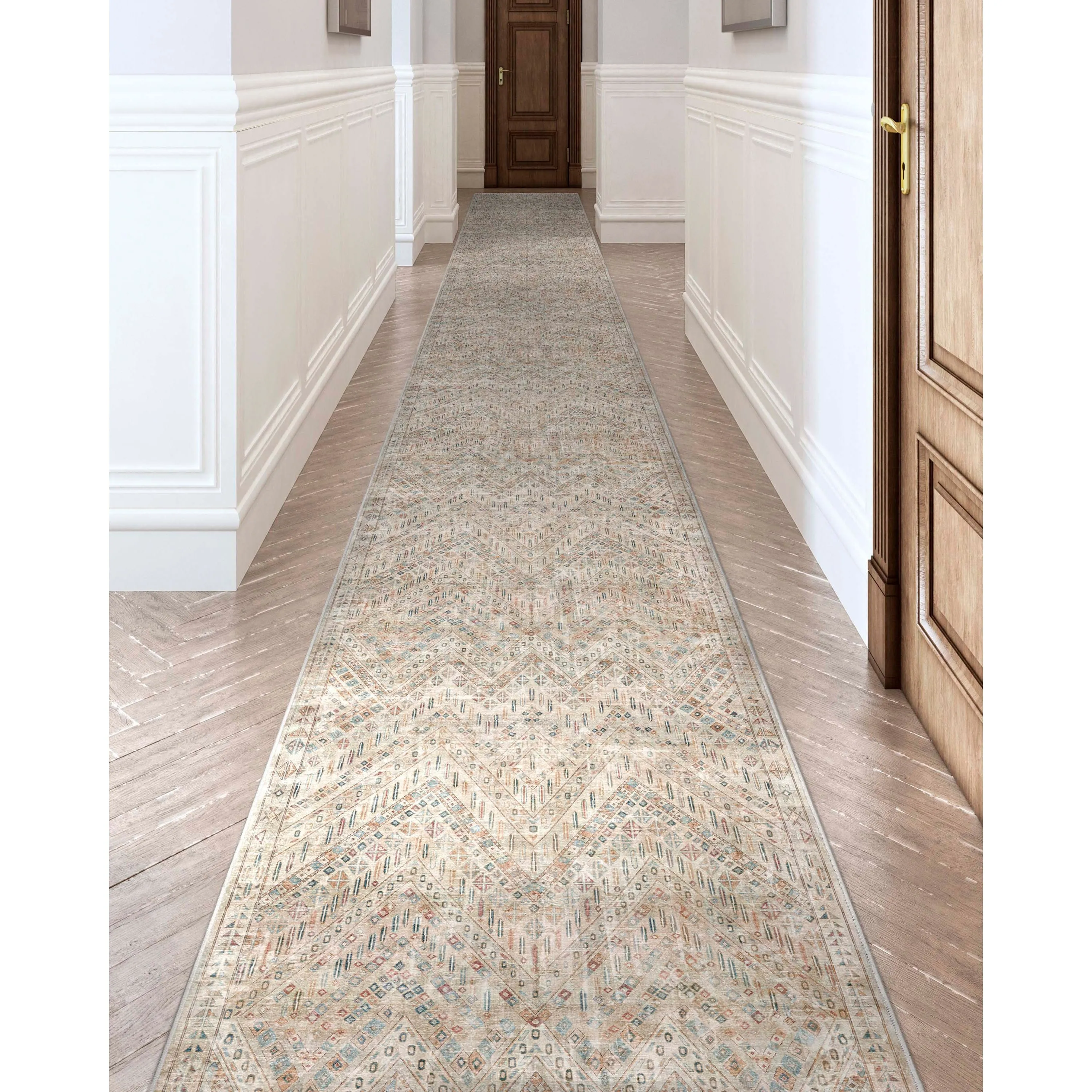 Custom Size Runner Asha Anya Vintage Tribal Hallway Stair Rug