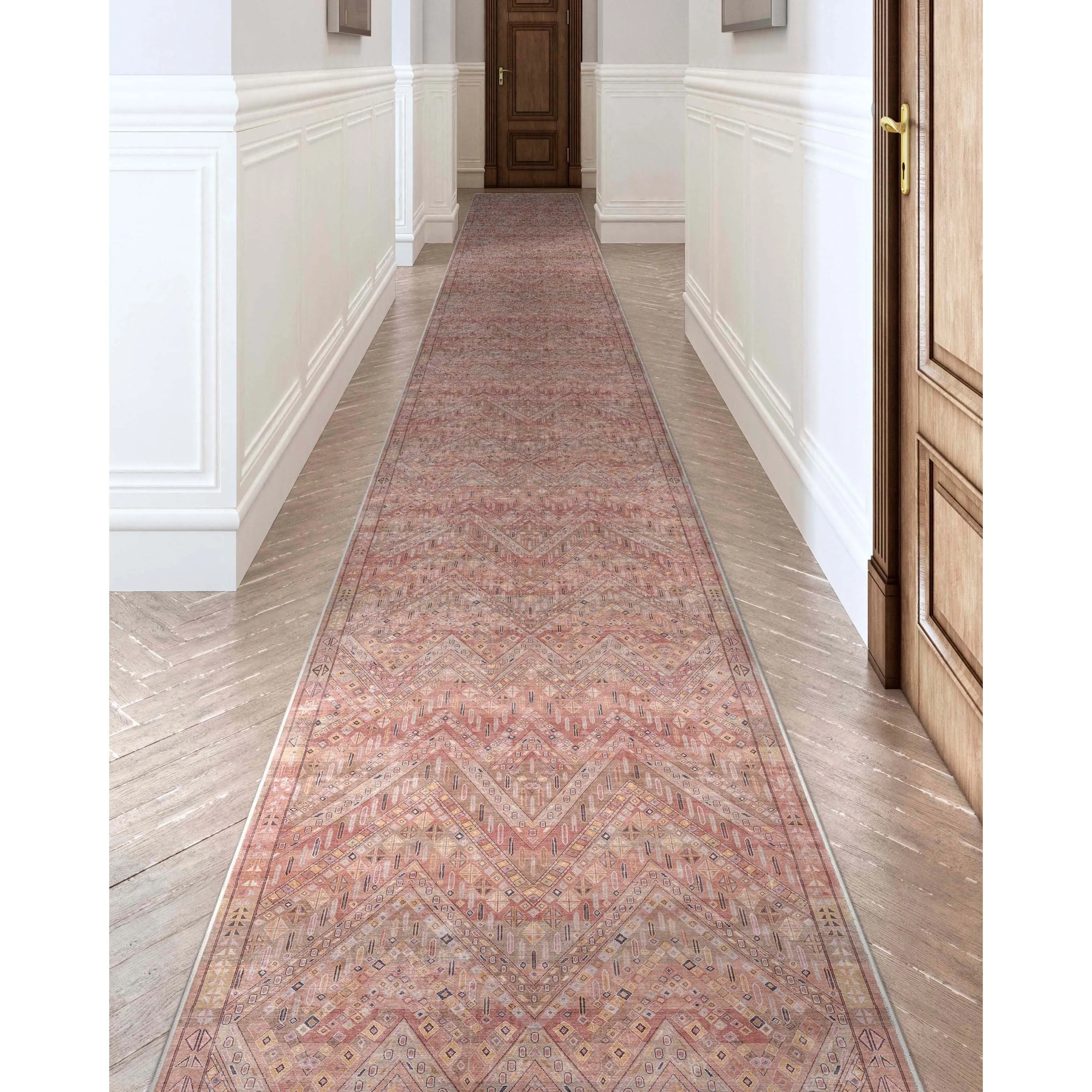 Custom Size Runner Asha Anya Vintage Tribal Hallway Stair Rug