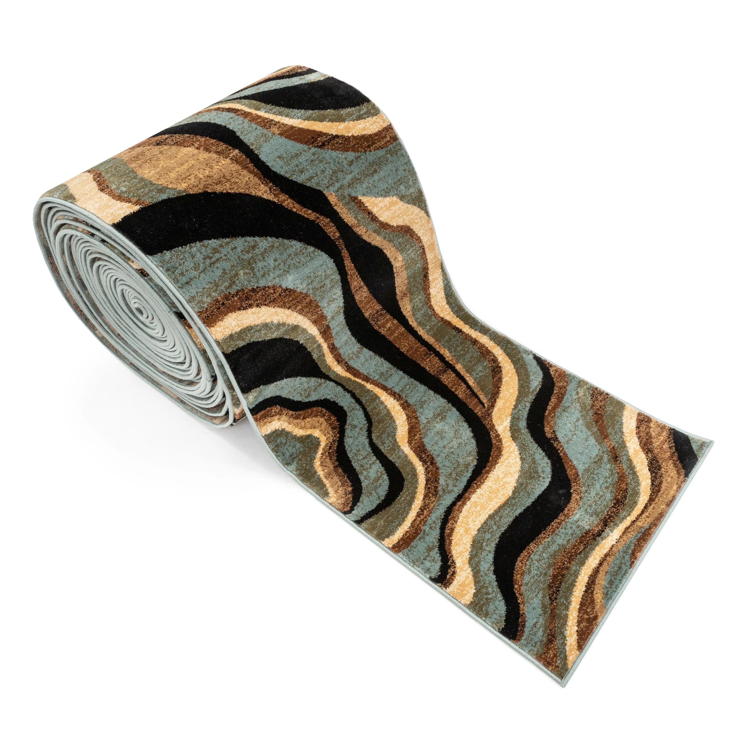 Custom Size Runner Barclay Nirvana Waves Modern Hallway Stair Rug