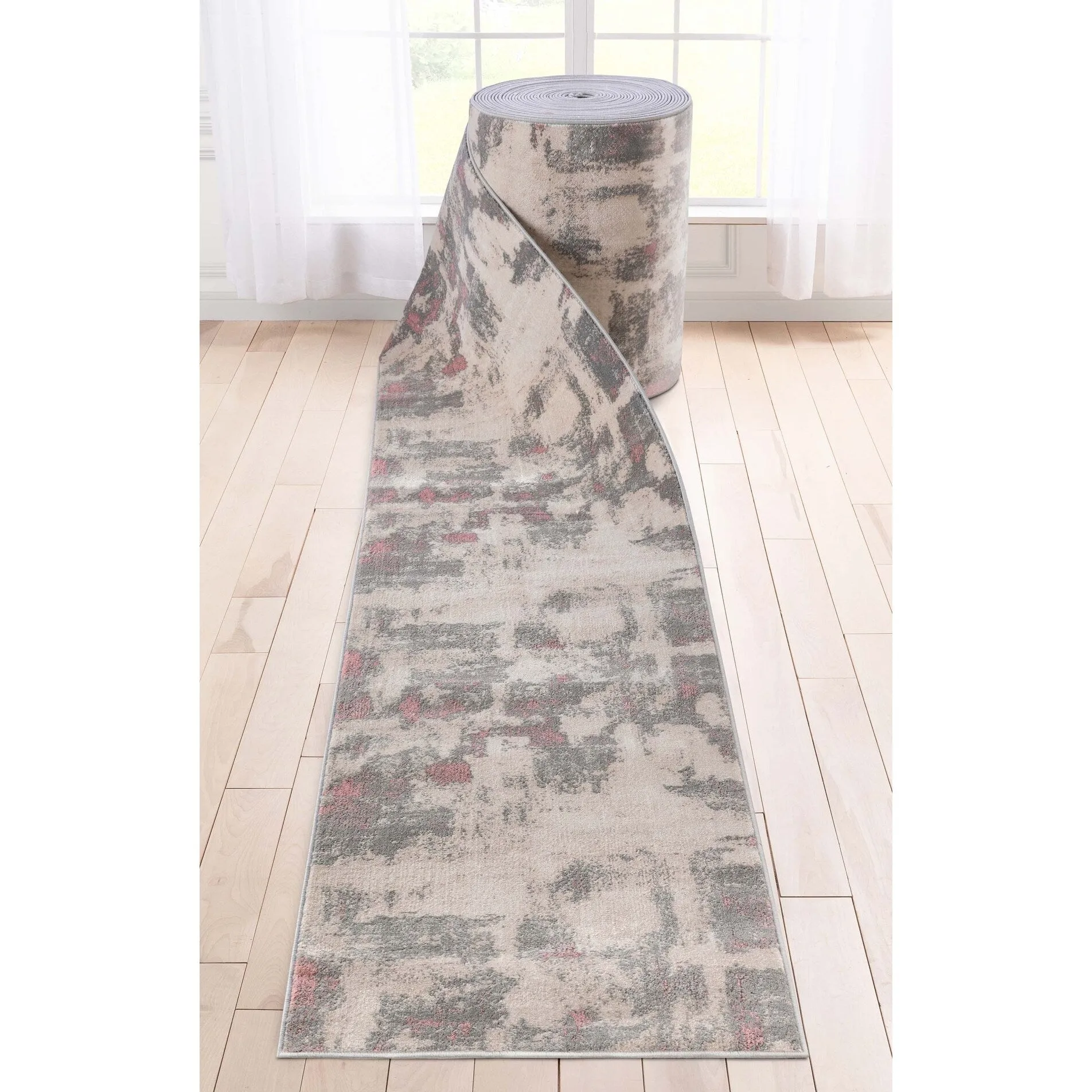 Custom Size Runner Barclay Pyla Persian Trellis Transitional Stair Rug