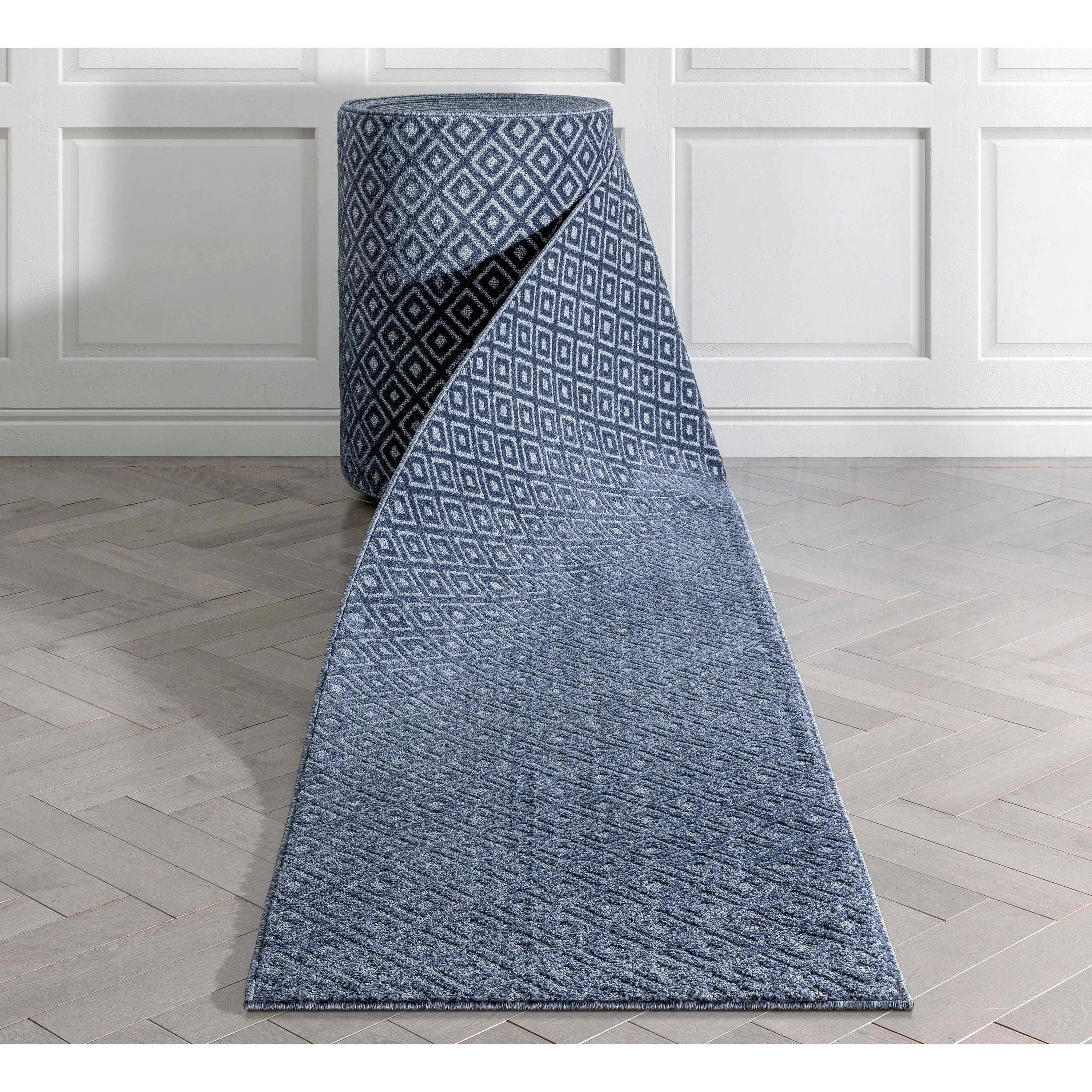 Custom Size Runner Malaga Pia Tribal Diamond Hallway Stair Rug