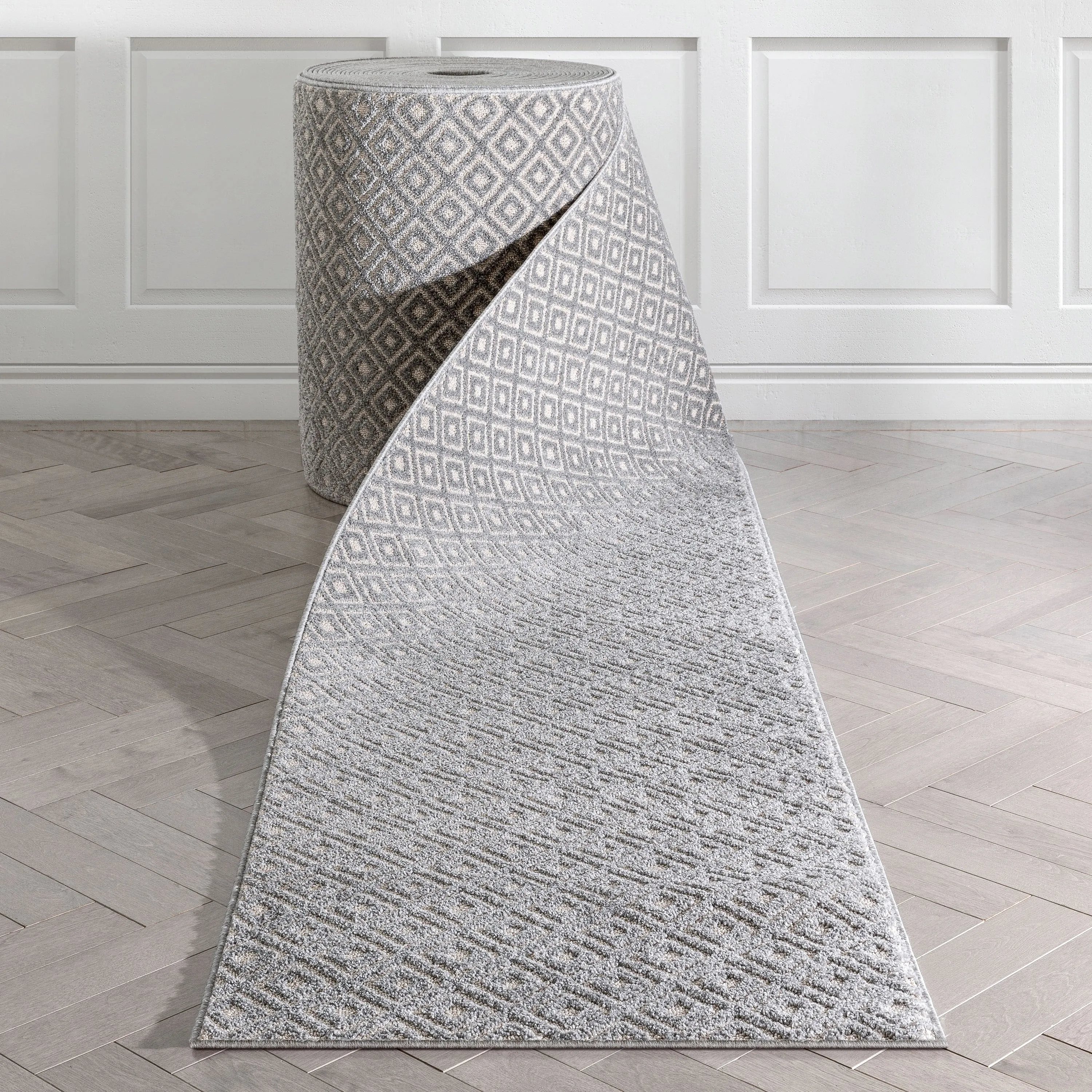 Custom Size Runner Malaga Pia Tribal Diamond Hallway Stair Rug