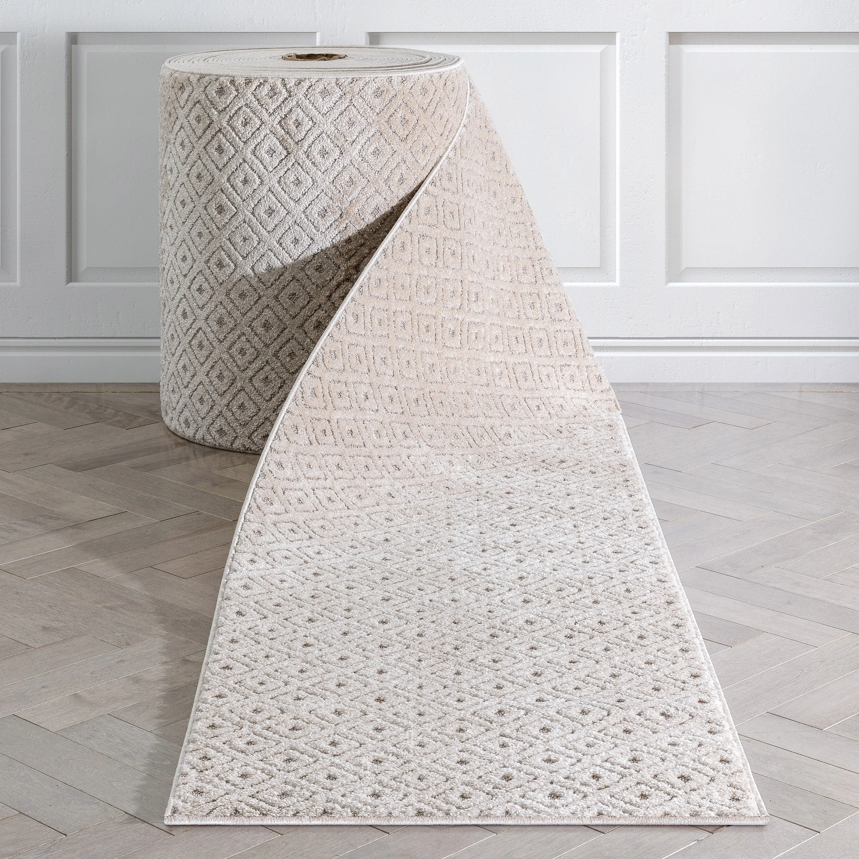 Custom Size Runner Malaga Pia Tribal Diamond Hallway Stair Rug