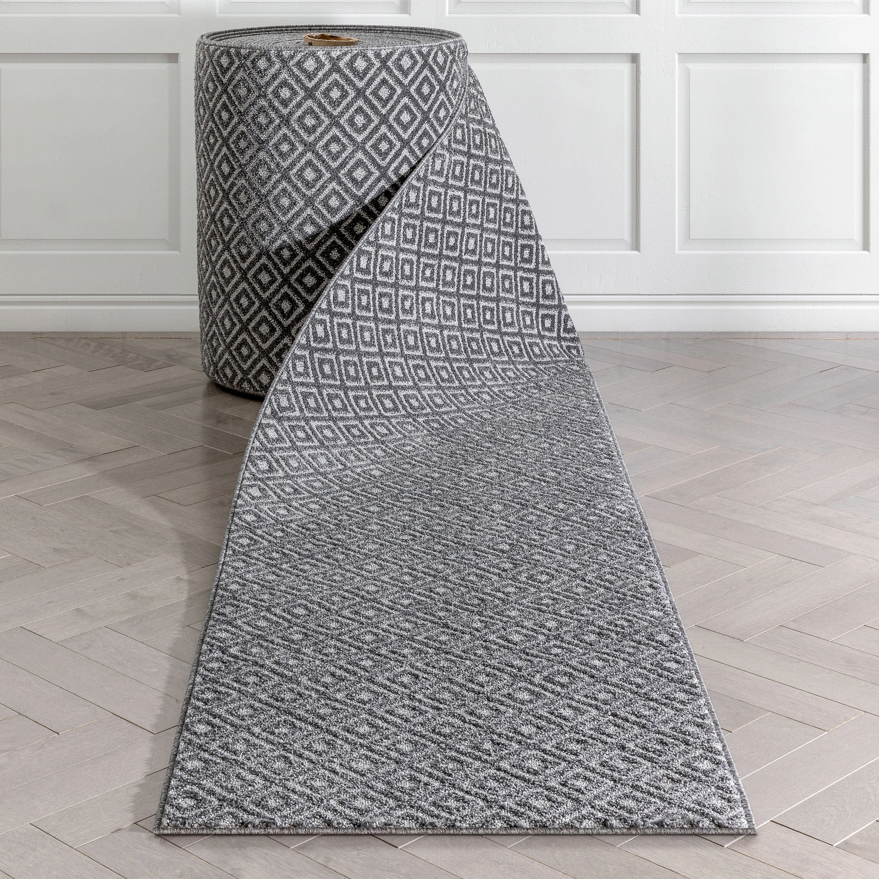 Custom Size Runner Malaga Pia Tribal Diamond Hallway Stair Rug