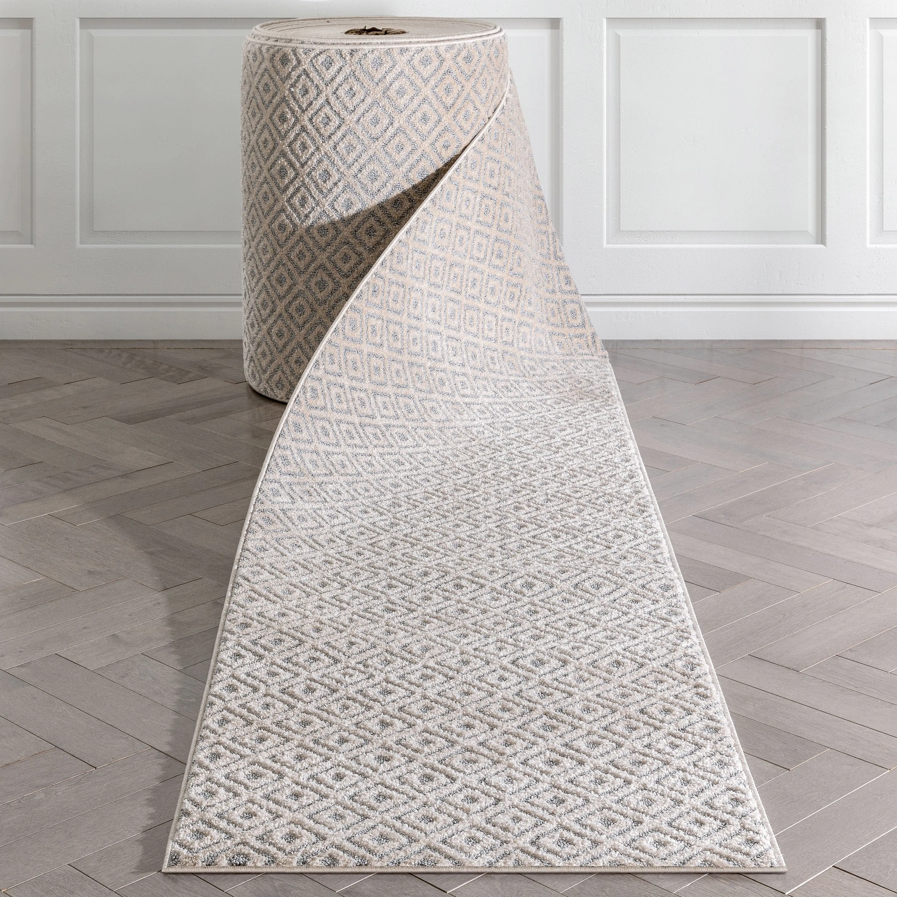 Custom Size Runner Malaga Pia Tribal Diamond Hallway Stair Rug
