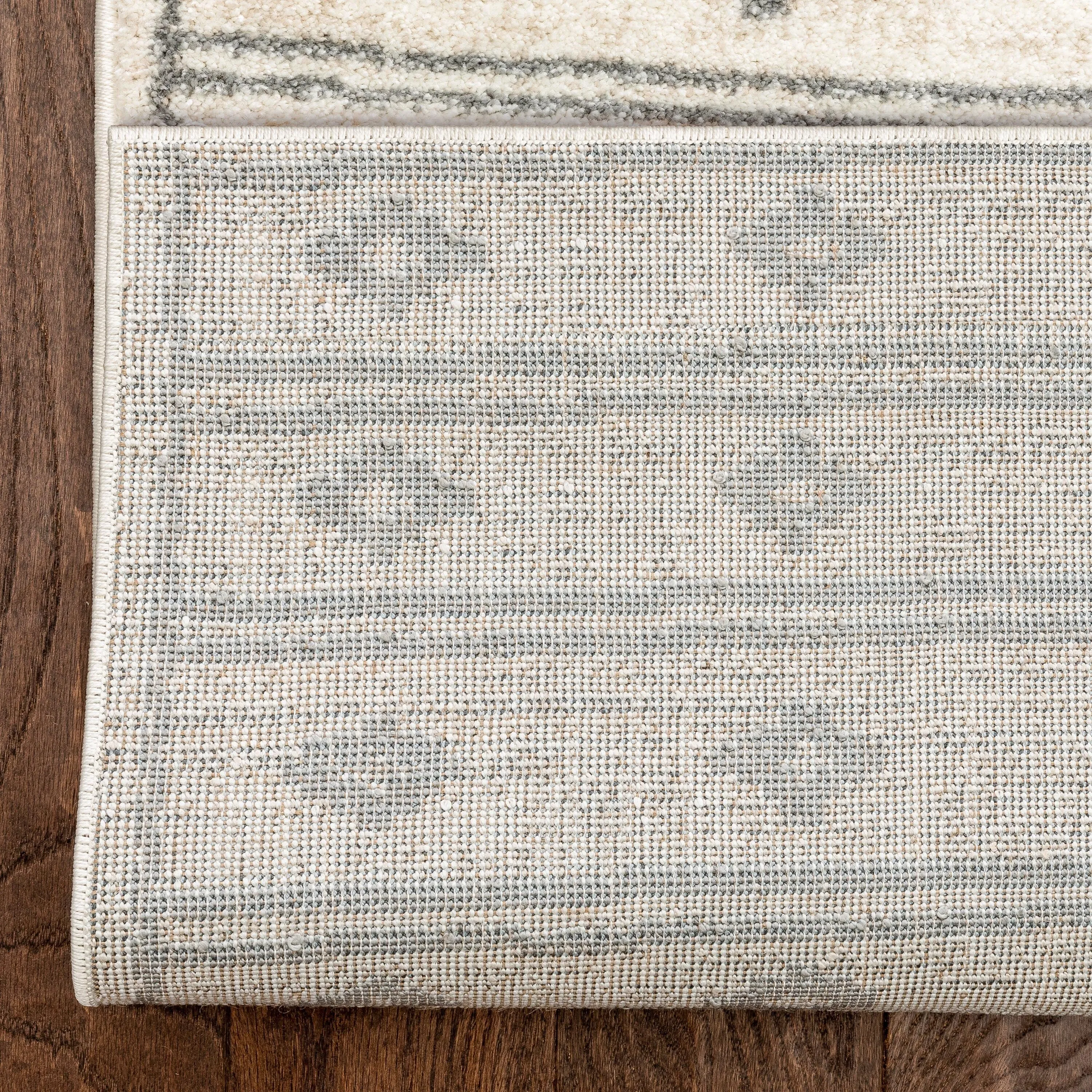 Custom Size Runner Serenity Parallel Tribal Diamond Pattern Stair Rug