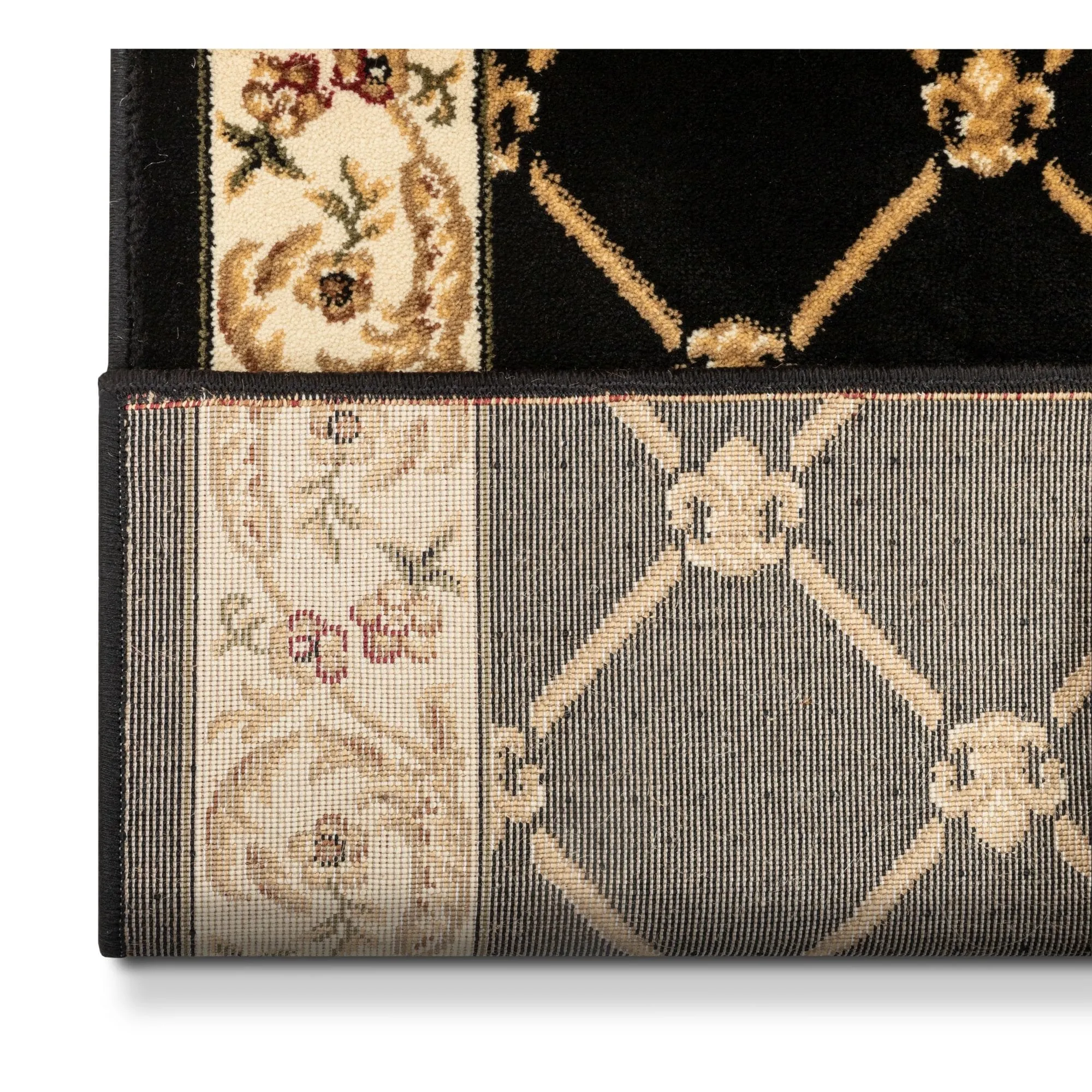Custom Size Runner Timeless Fleur De Lis Traditional Stair Rug