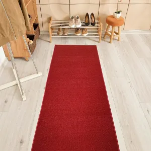 Custom Size Solid Design 26 Inch Wide Non-Slip Stair Runner Rug