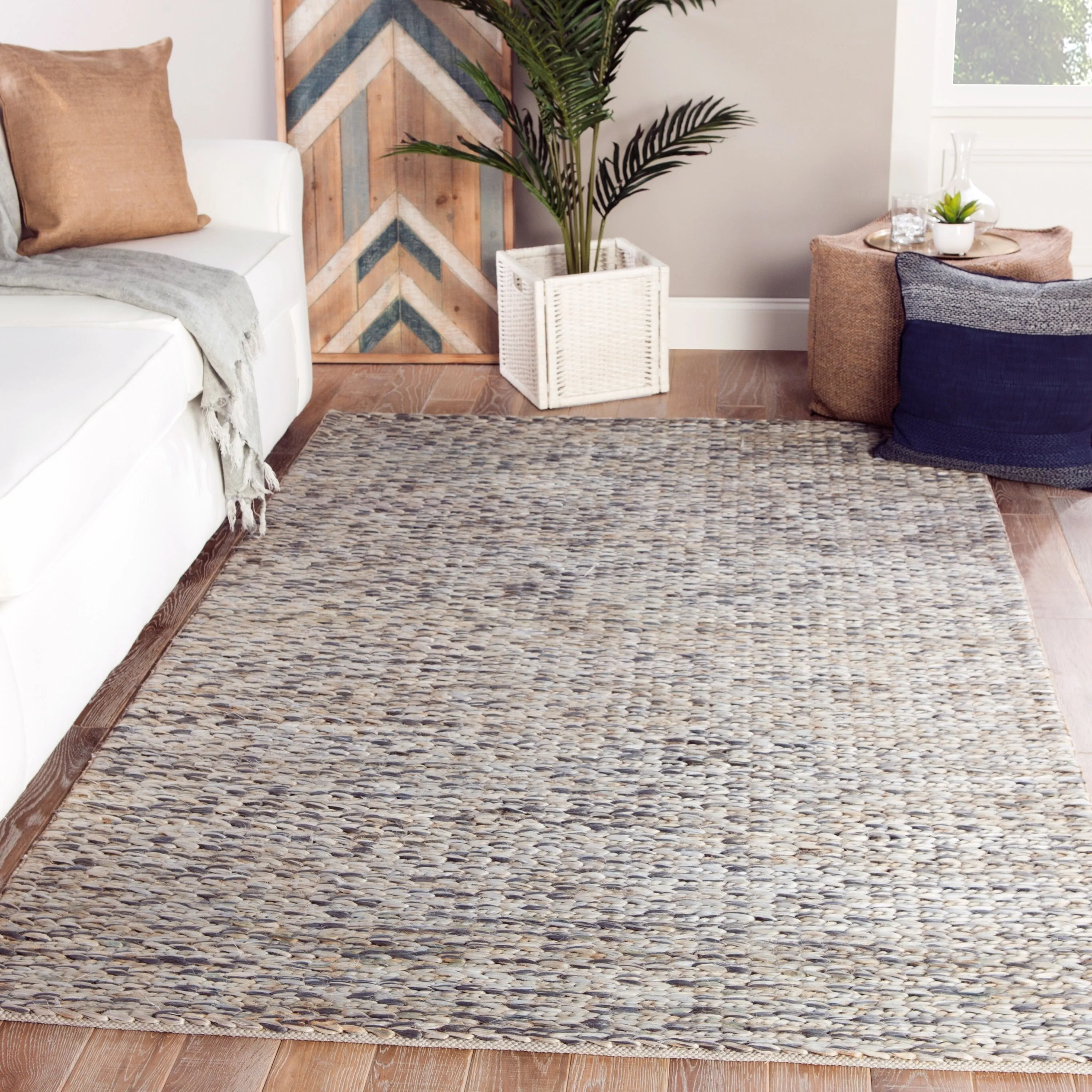 Cyanic Natural Solid Area Rug