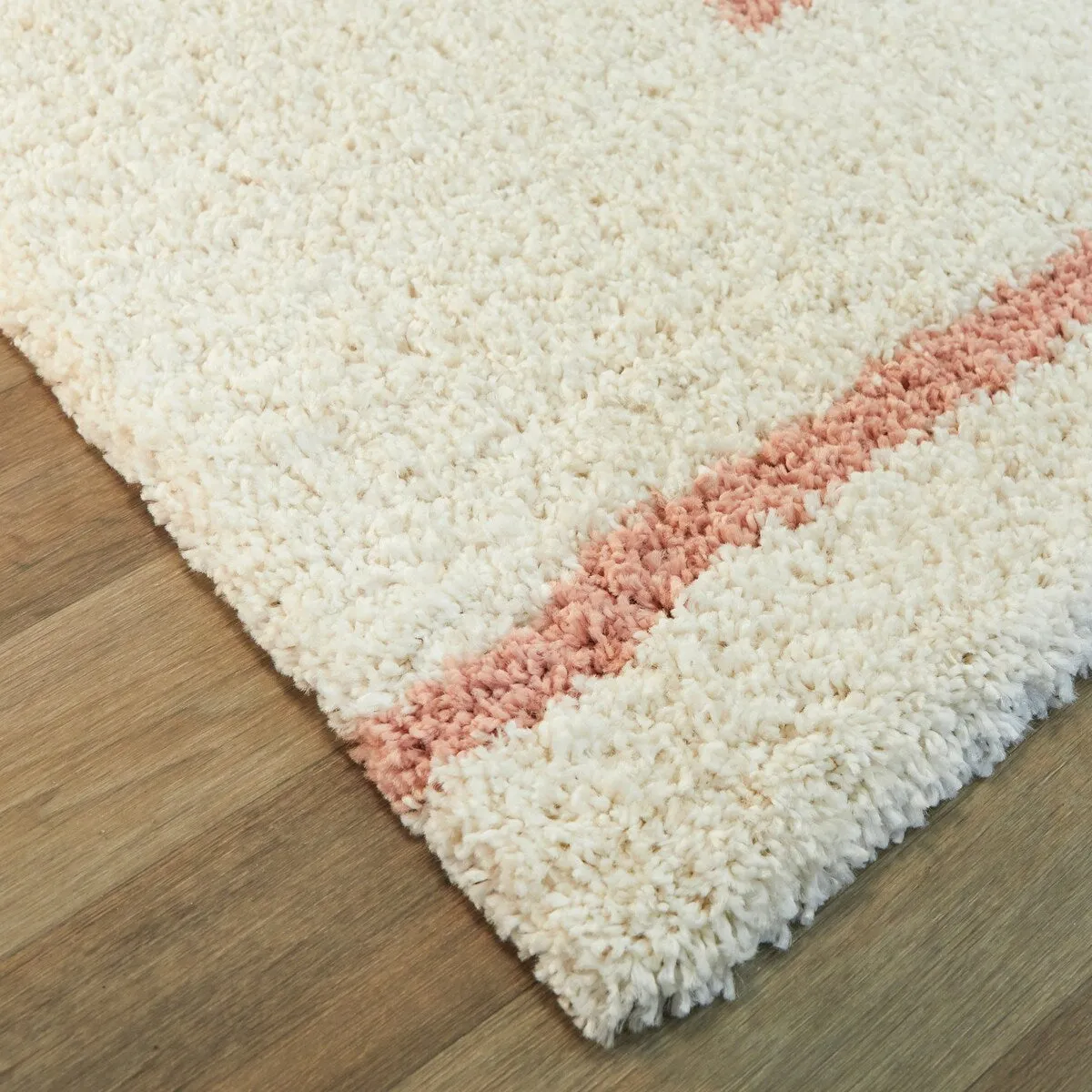 Dalmas Southwestern Stripe Shag Area Rug