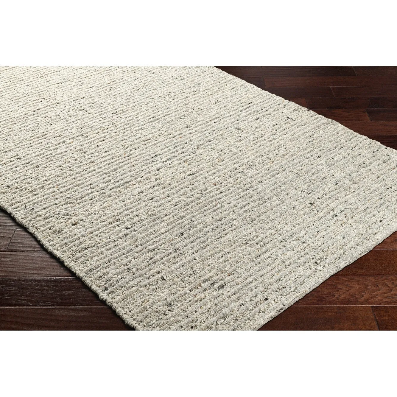 Dawley Handmade Solid Neutral Wool Area Rug