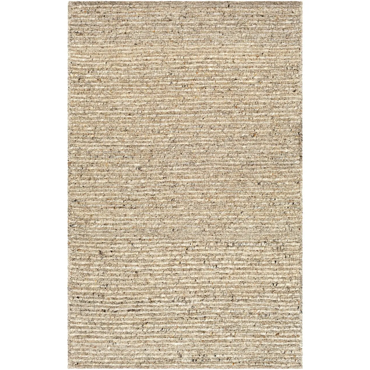 Dawley Handmade Solid Neutral Wool Area Rug