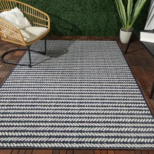 Dean Nautical Stripe Indoor/Outdoor Area Rug