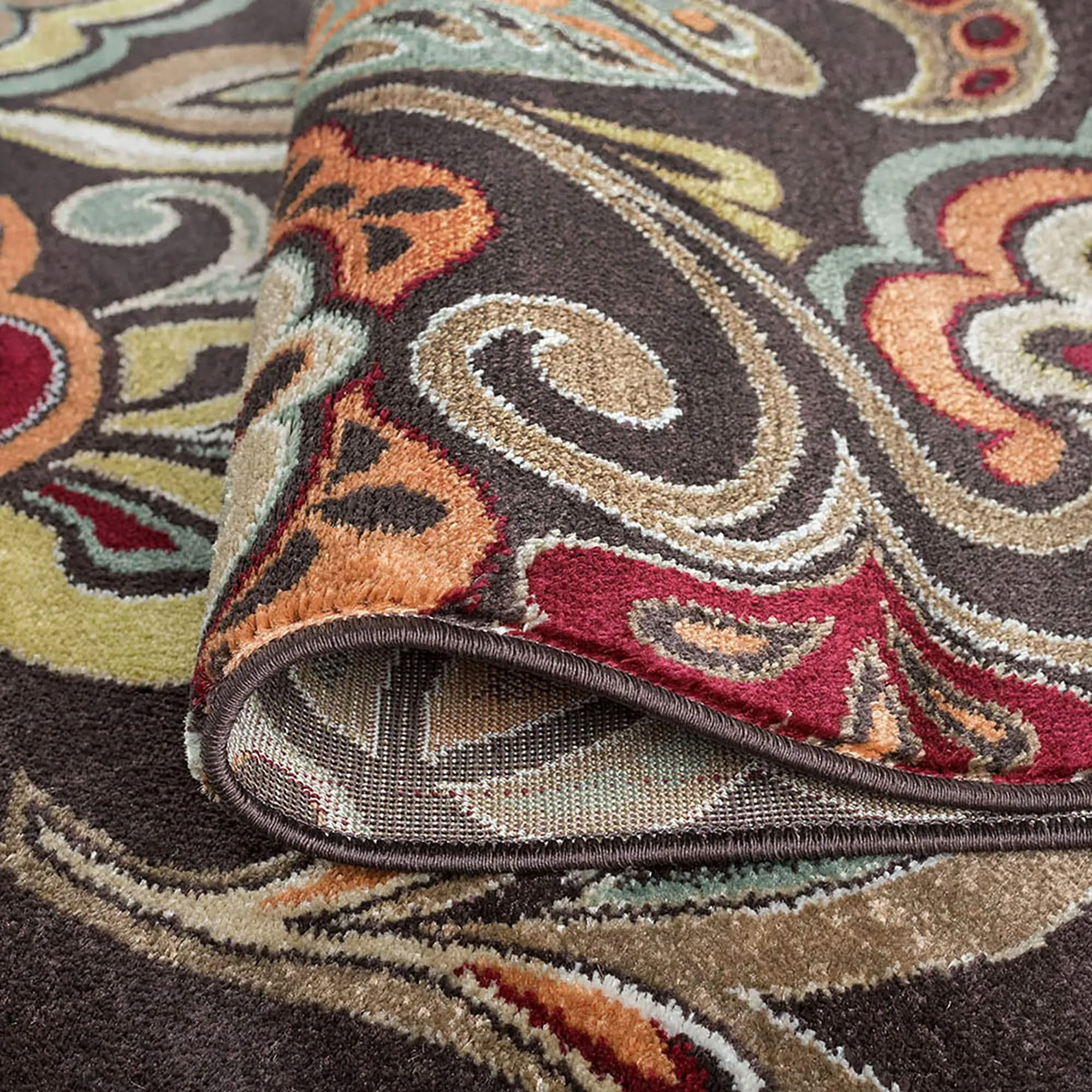 Decora Farmhouse Floral Indoor Area Rug