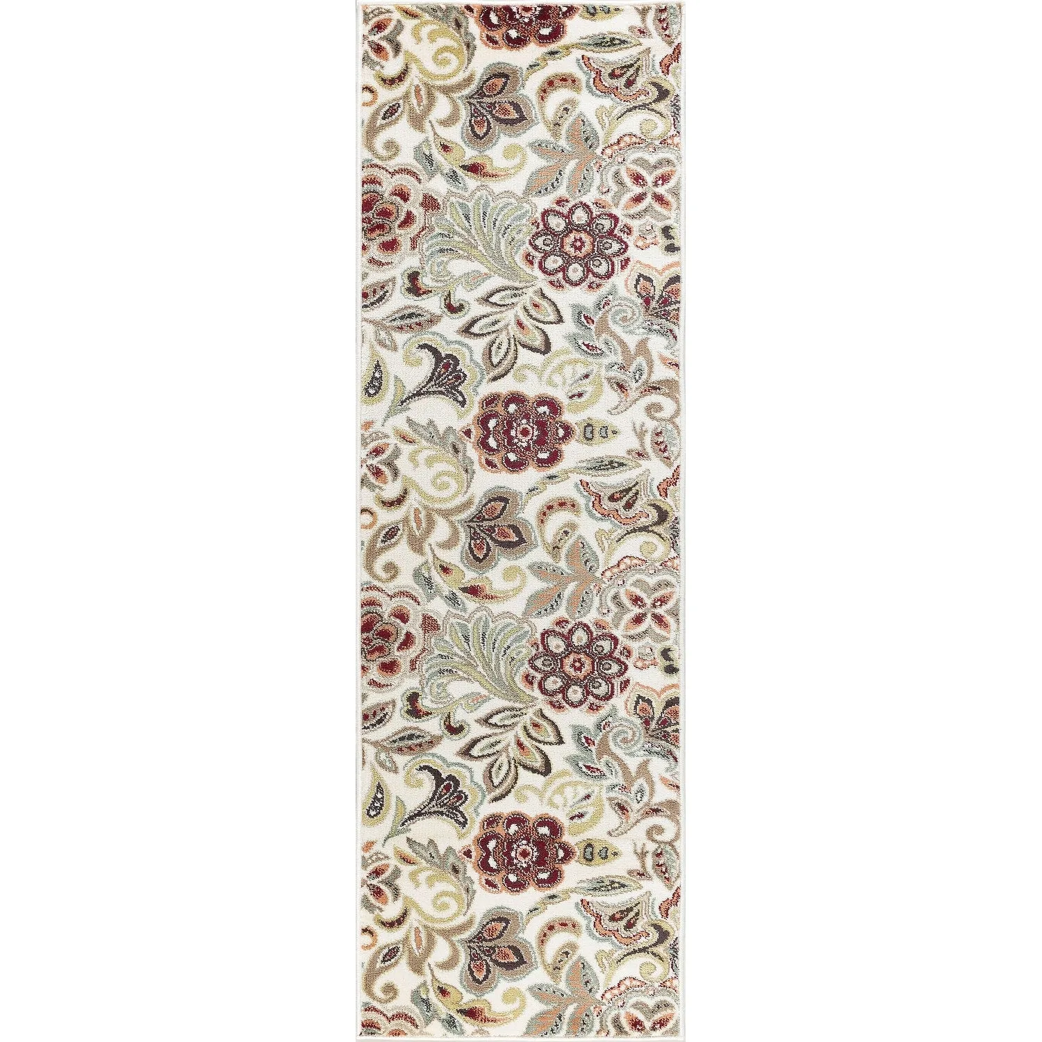 Decora Farmhouse Floral Indoor Area Rug
