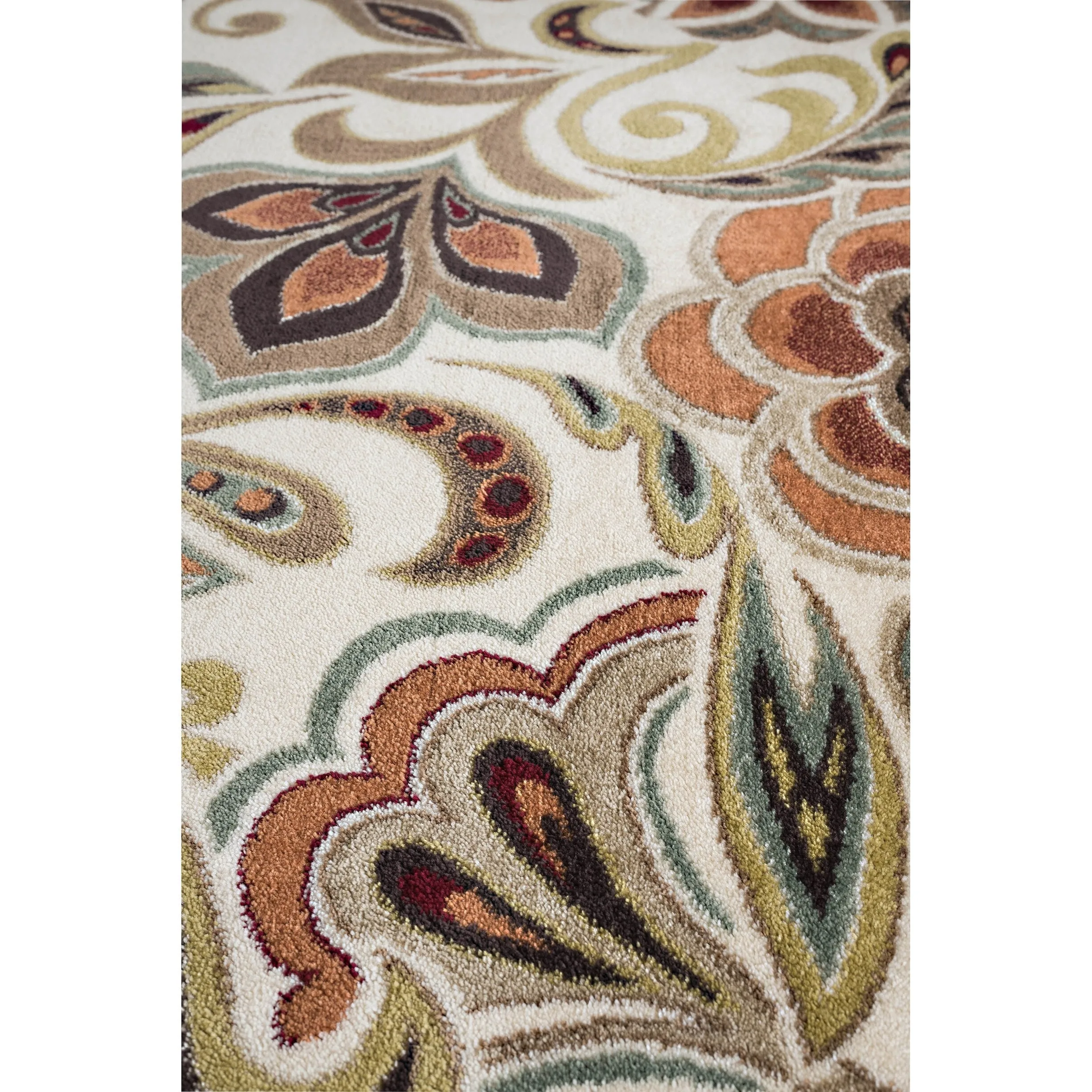 Decora Farmhouse Floral Indoor Area Rug