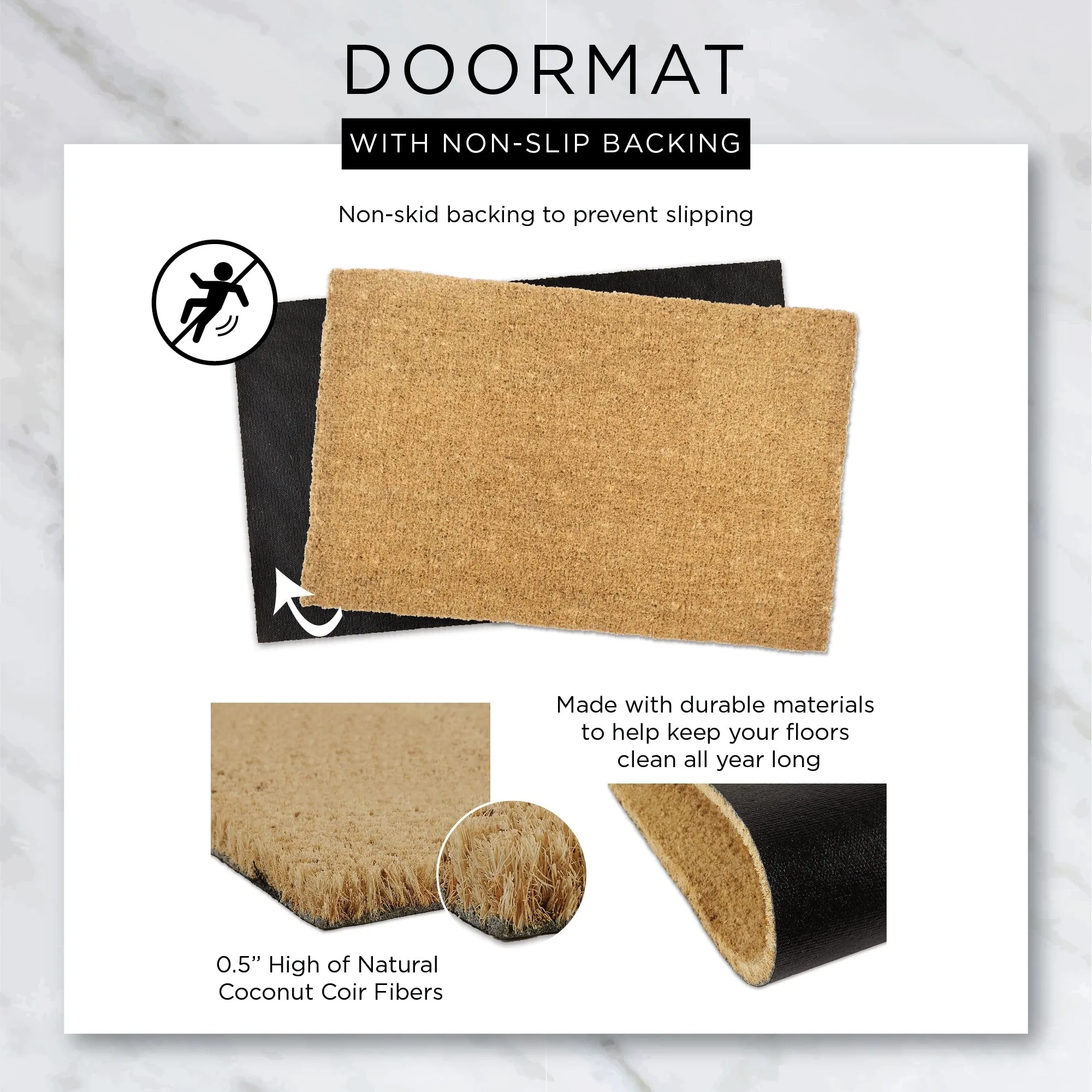DII Christmas Holiday Doormat