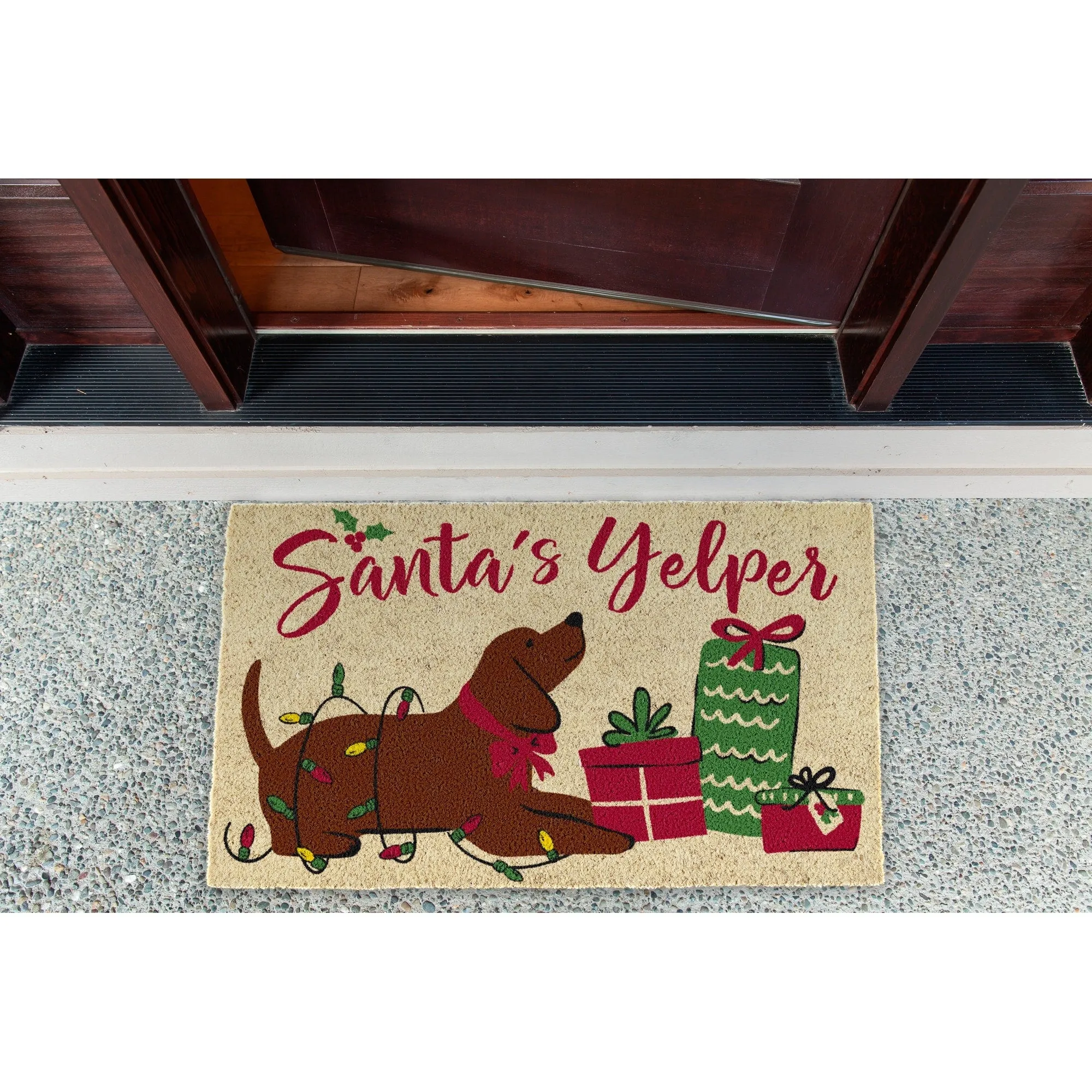 DII Christmas Holiday Doormat