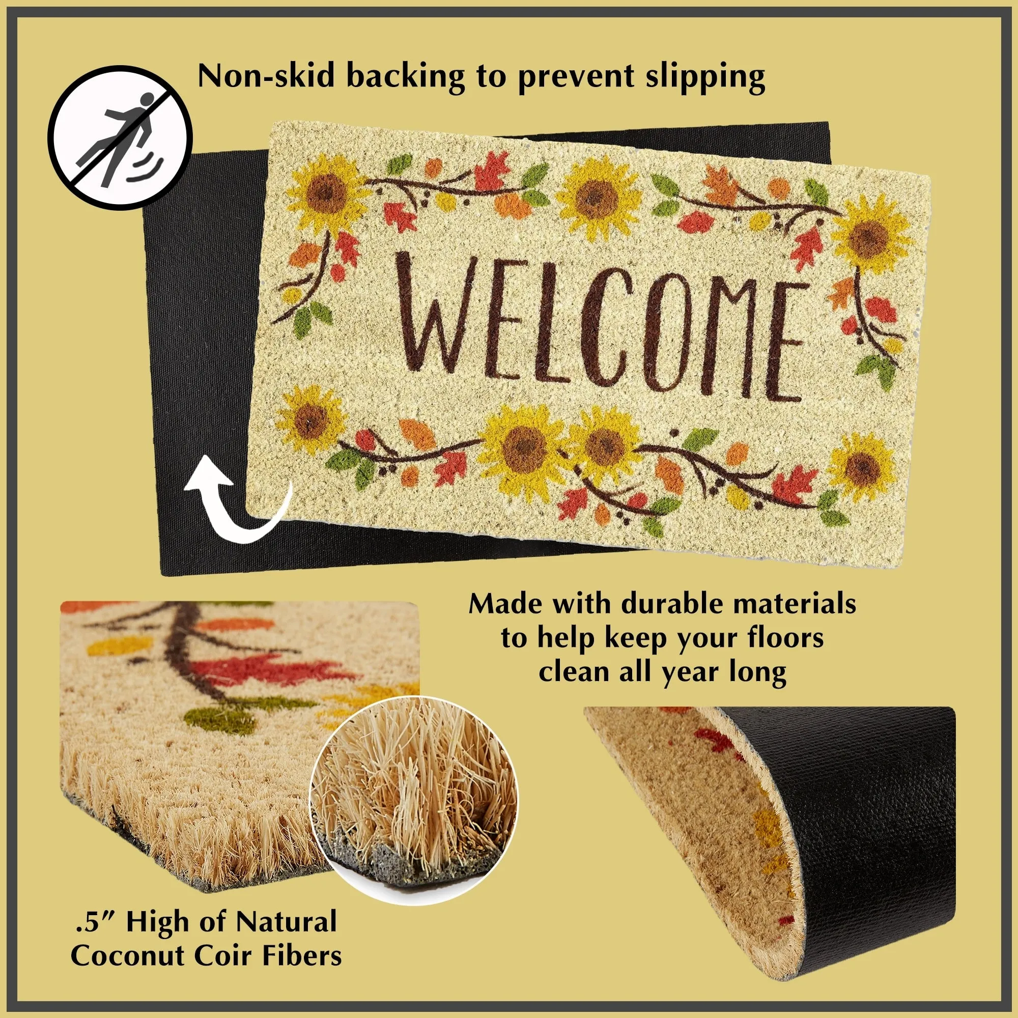 DII Christmas Holiday Doormat