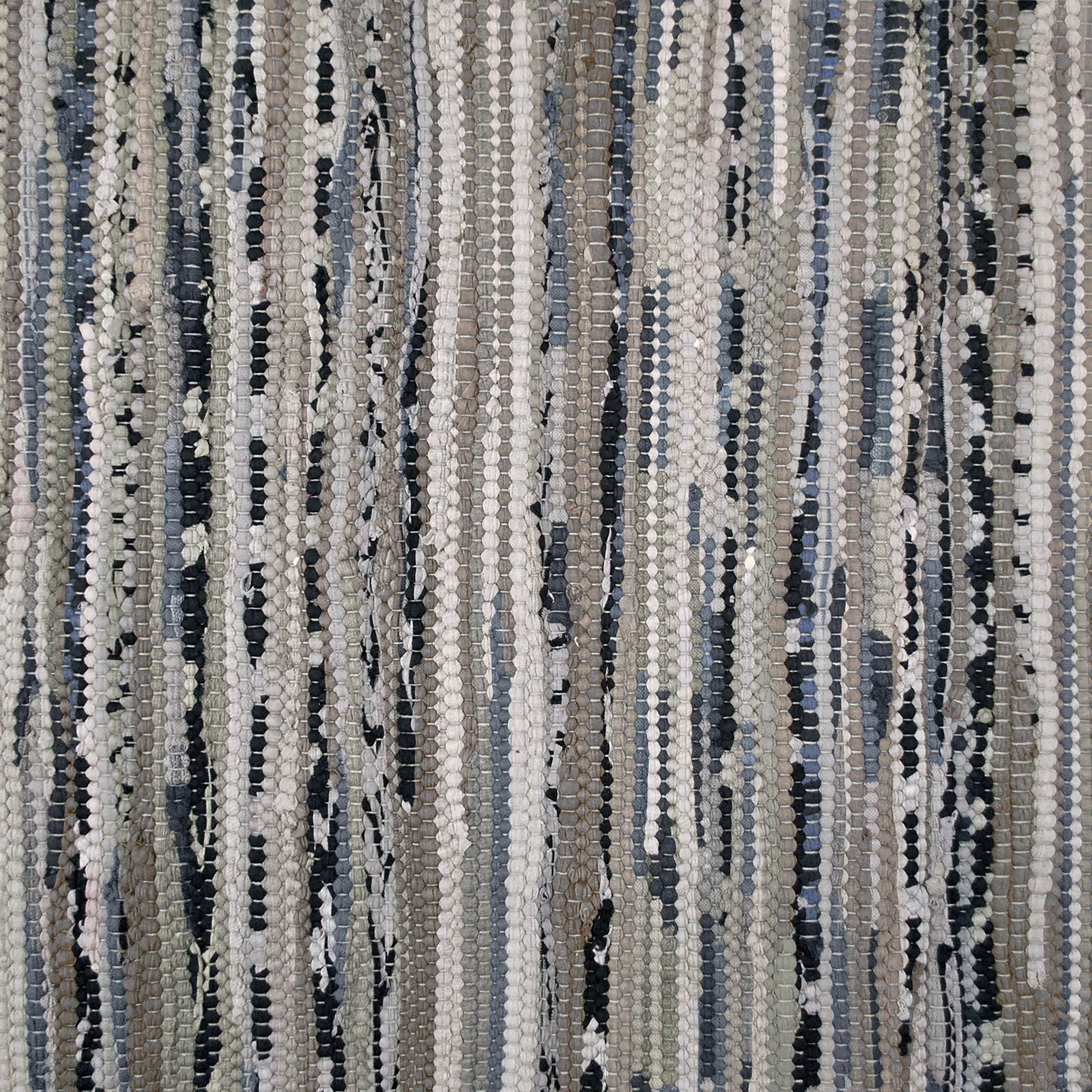 DII Recycled Fabric Striped Handmade Rag Rug