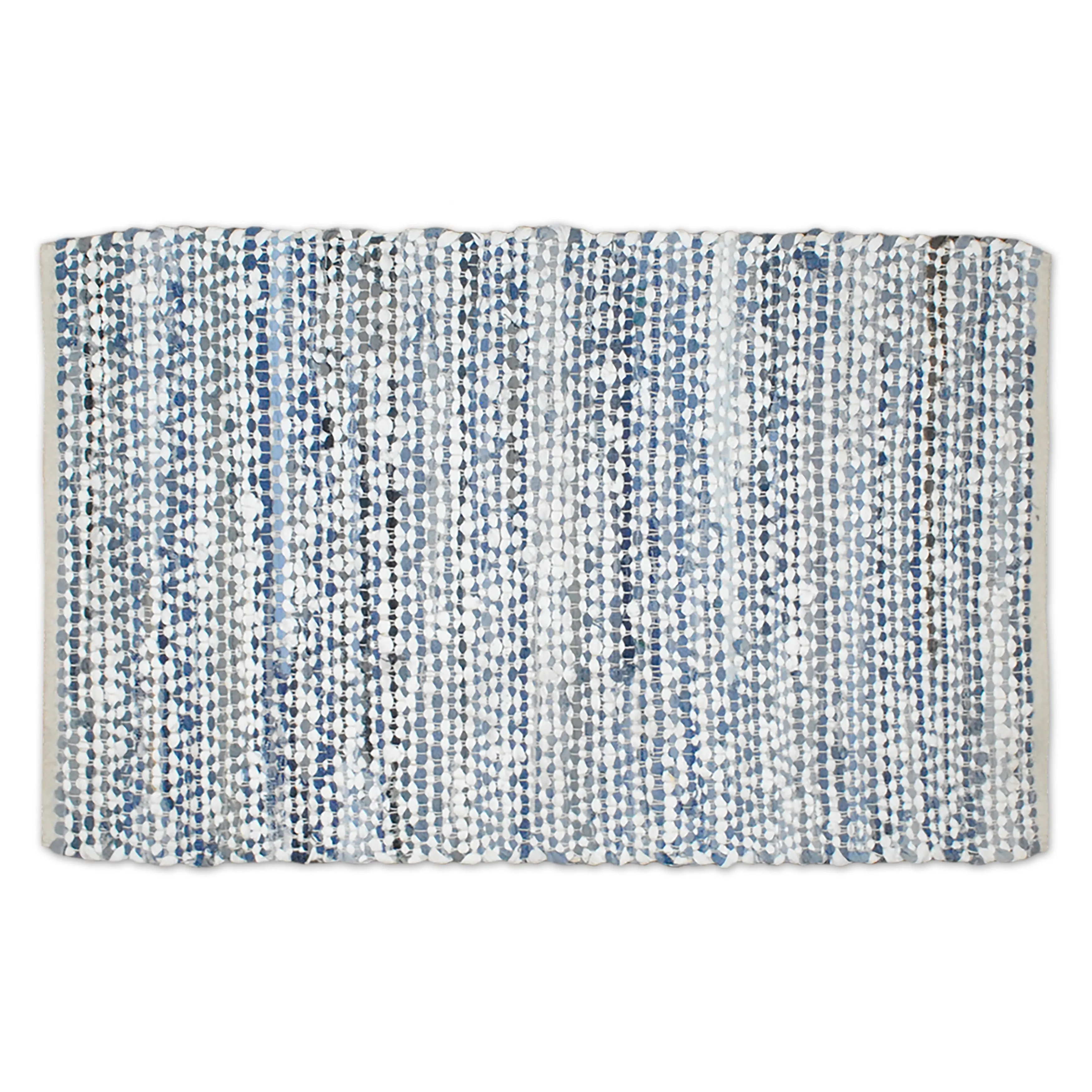 DII Recycled Fabric Striped Handmade Rag Rug