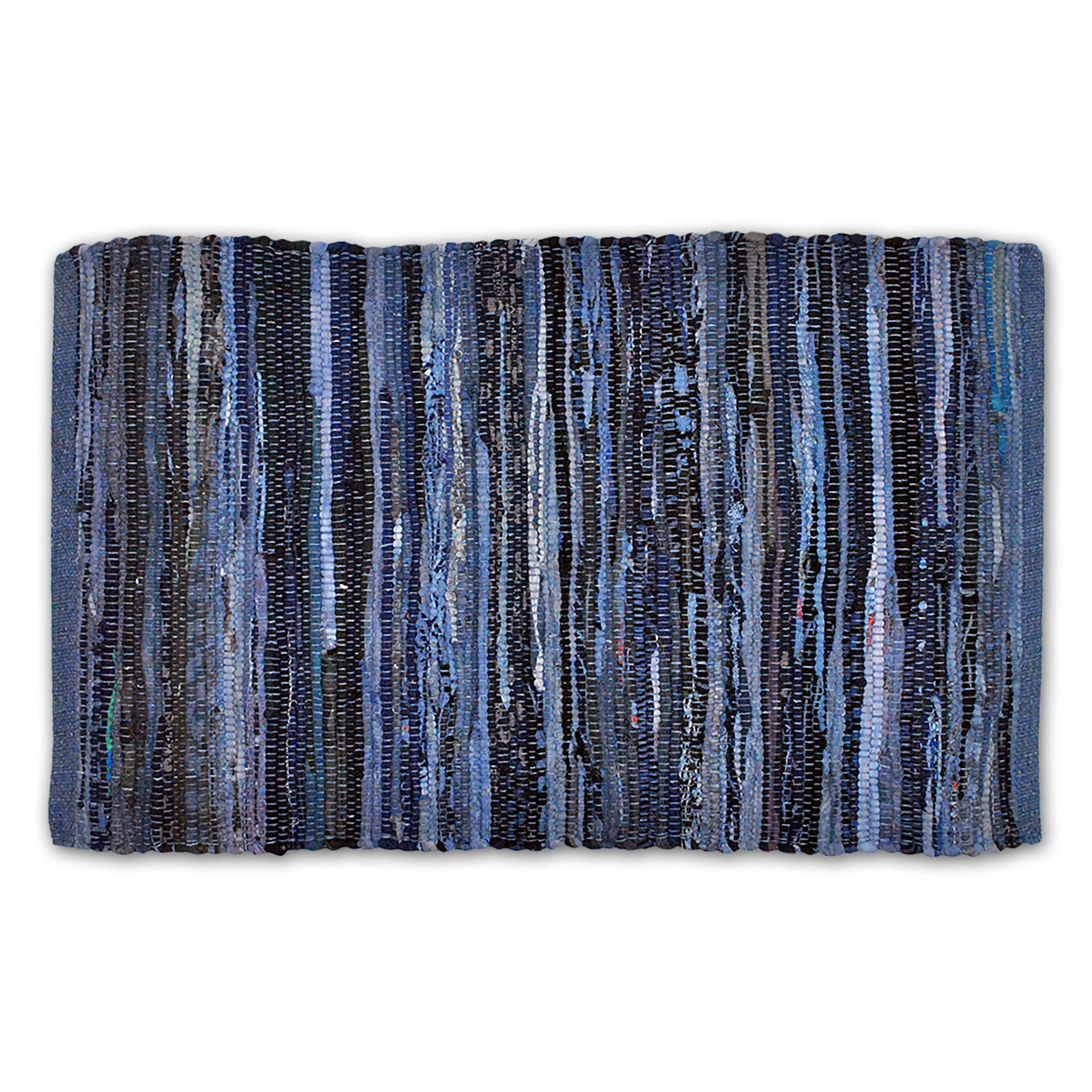 DII Recycled Fabric Striped Handmade Rag Rug
