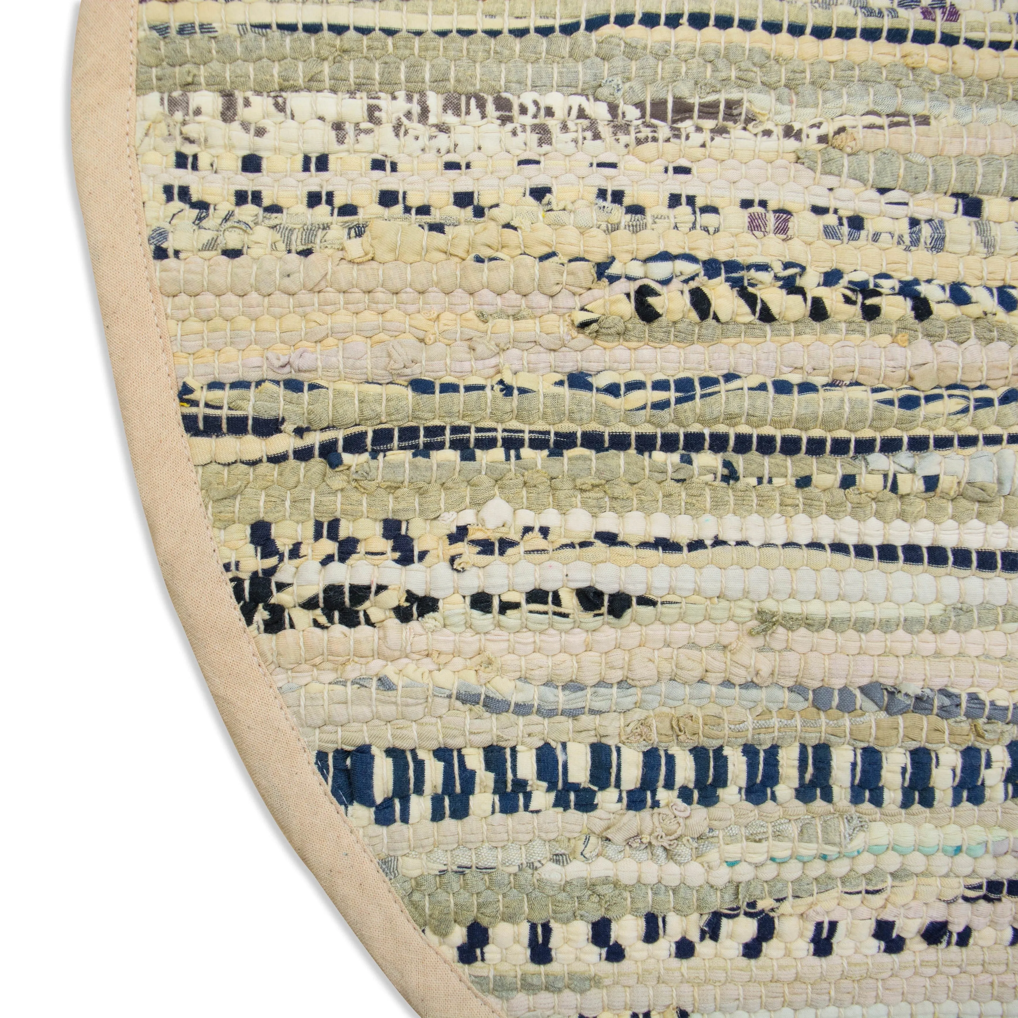 DII Recycled Fabric Striped Handmade Rag Rug