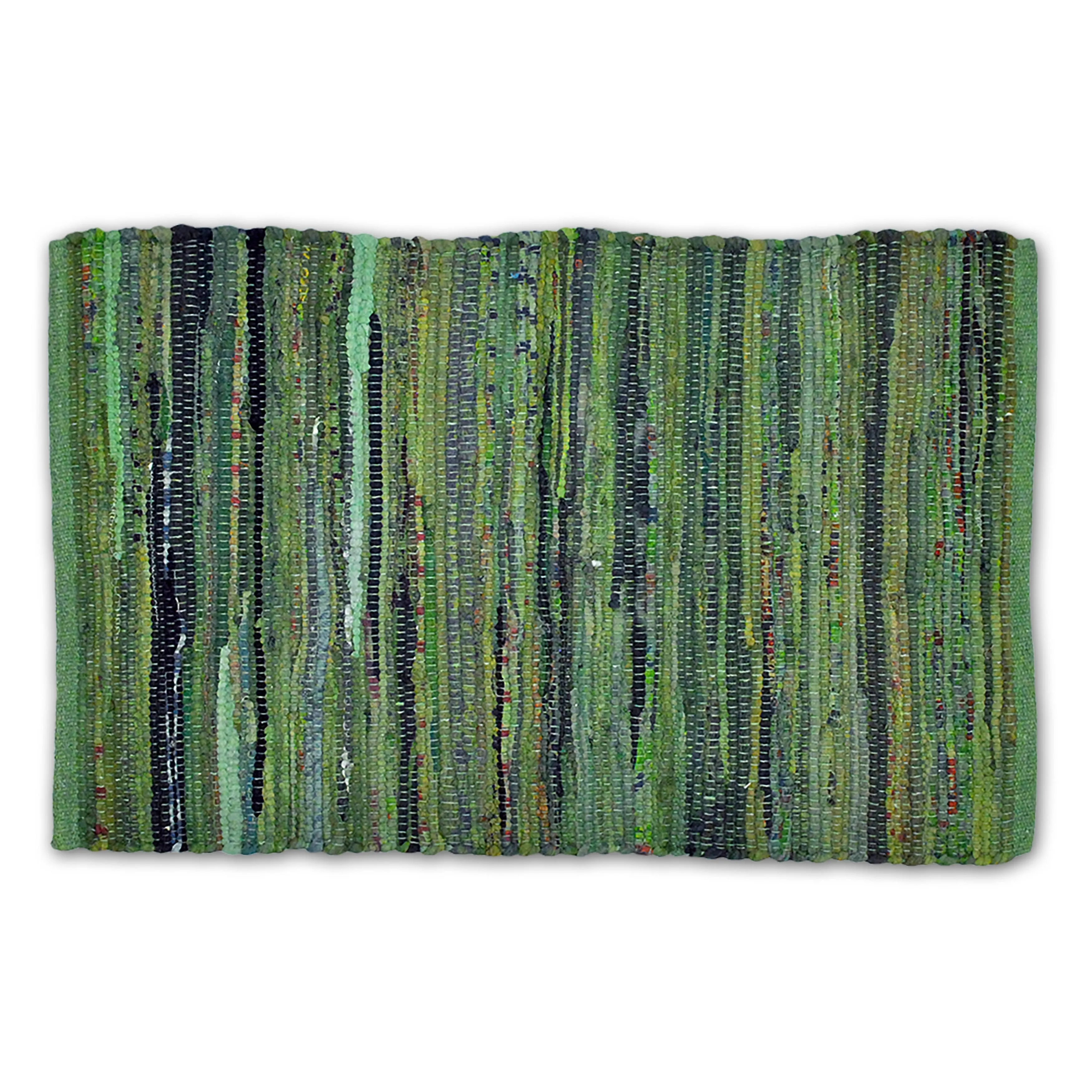 DII Recycled Fabric Striped Handmade Rag Rug