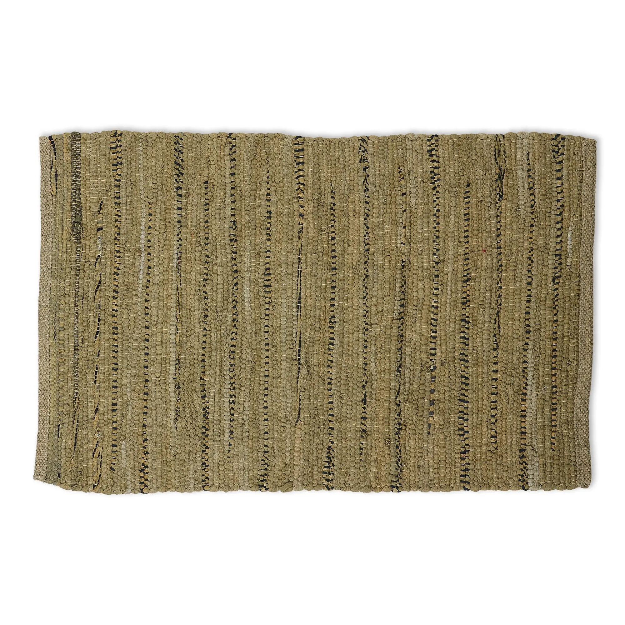 DII Recycled Fabric Striped Handmade Rag Rug