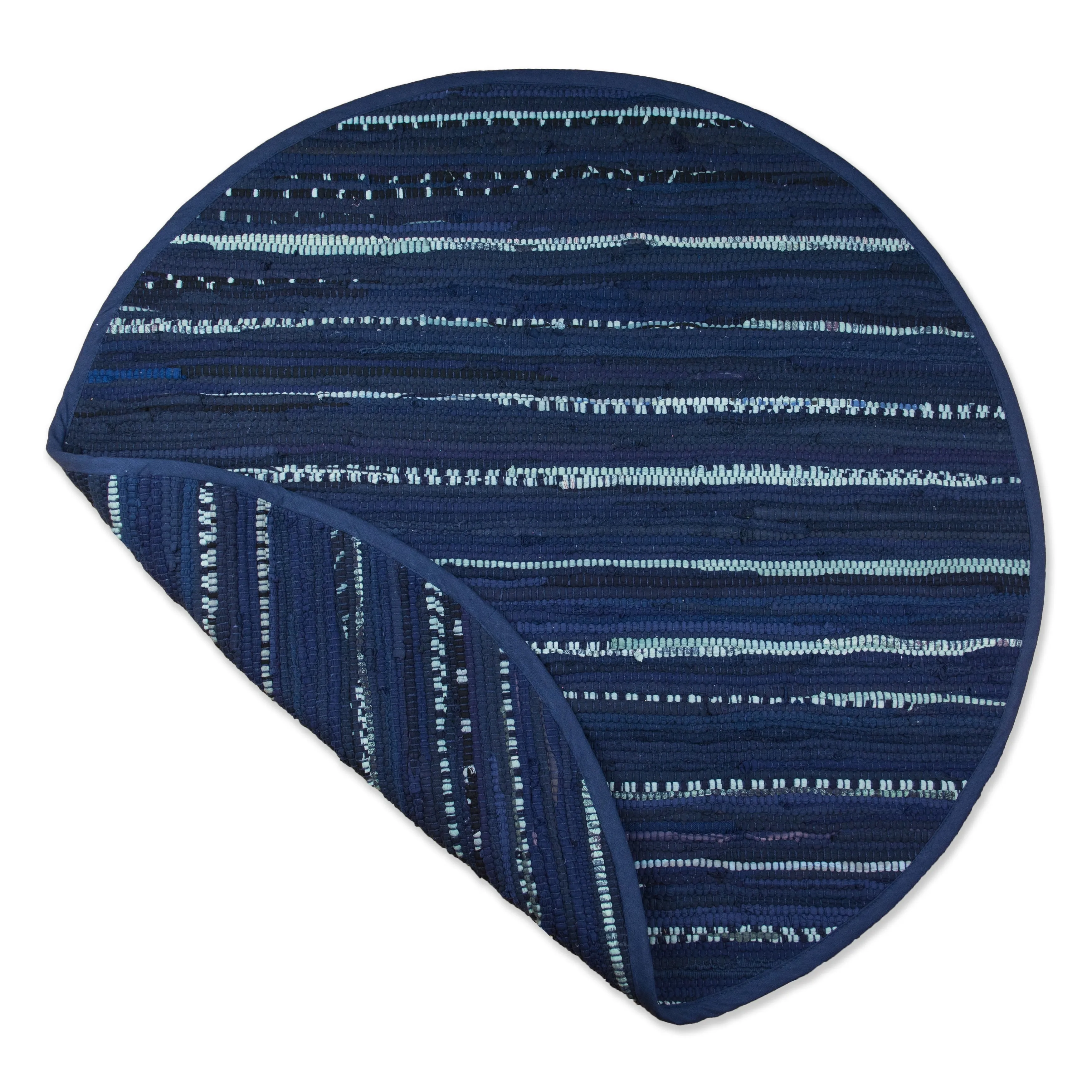 DII Recycled Fabric Striped Handmade Rag Rug