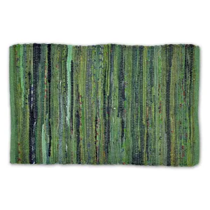 DII Recycled Fabric Striped Handmade Rag Rug