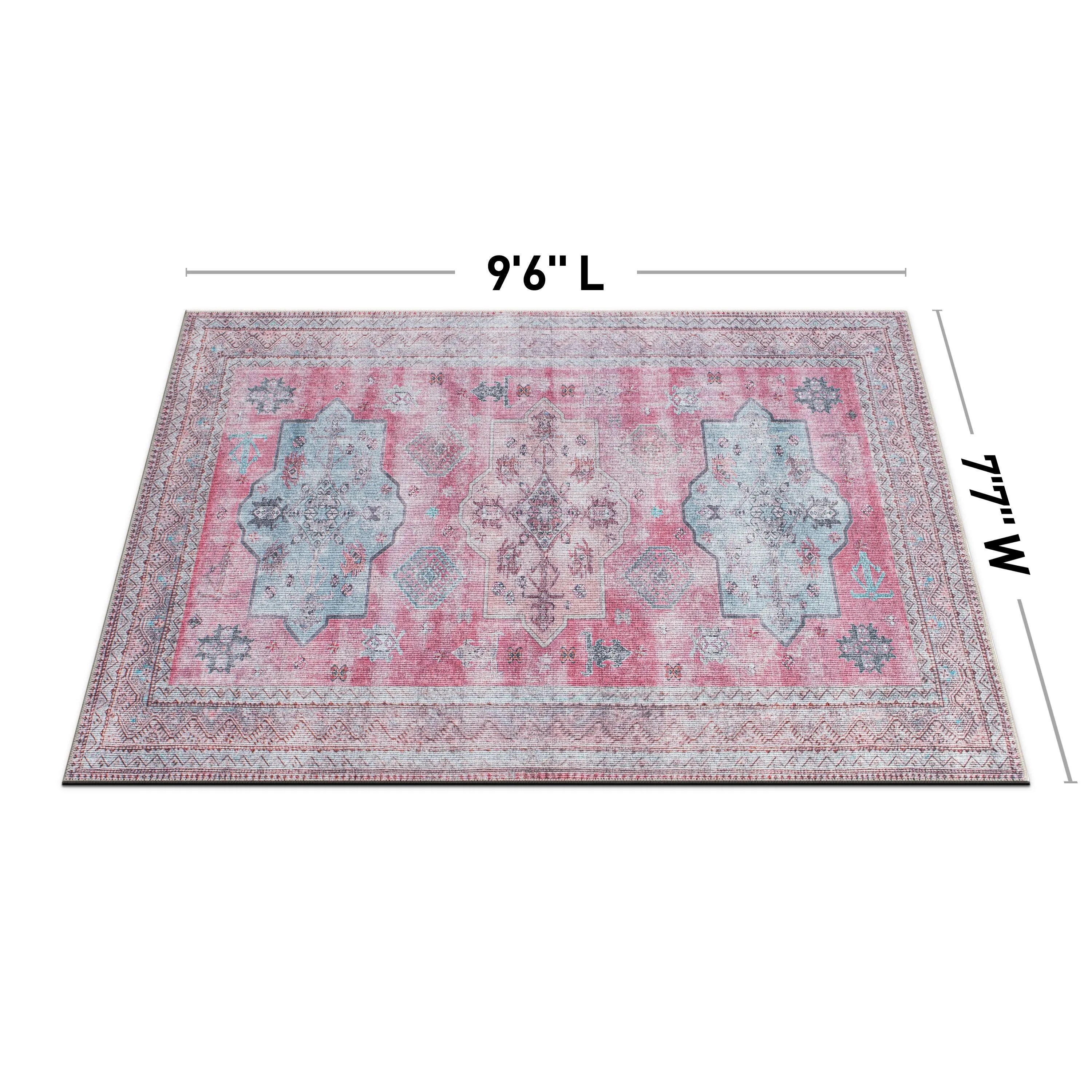Distressed Transitional Bohemian Area Rug