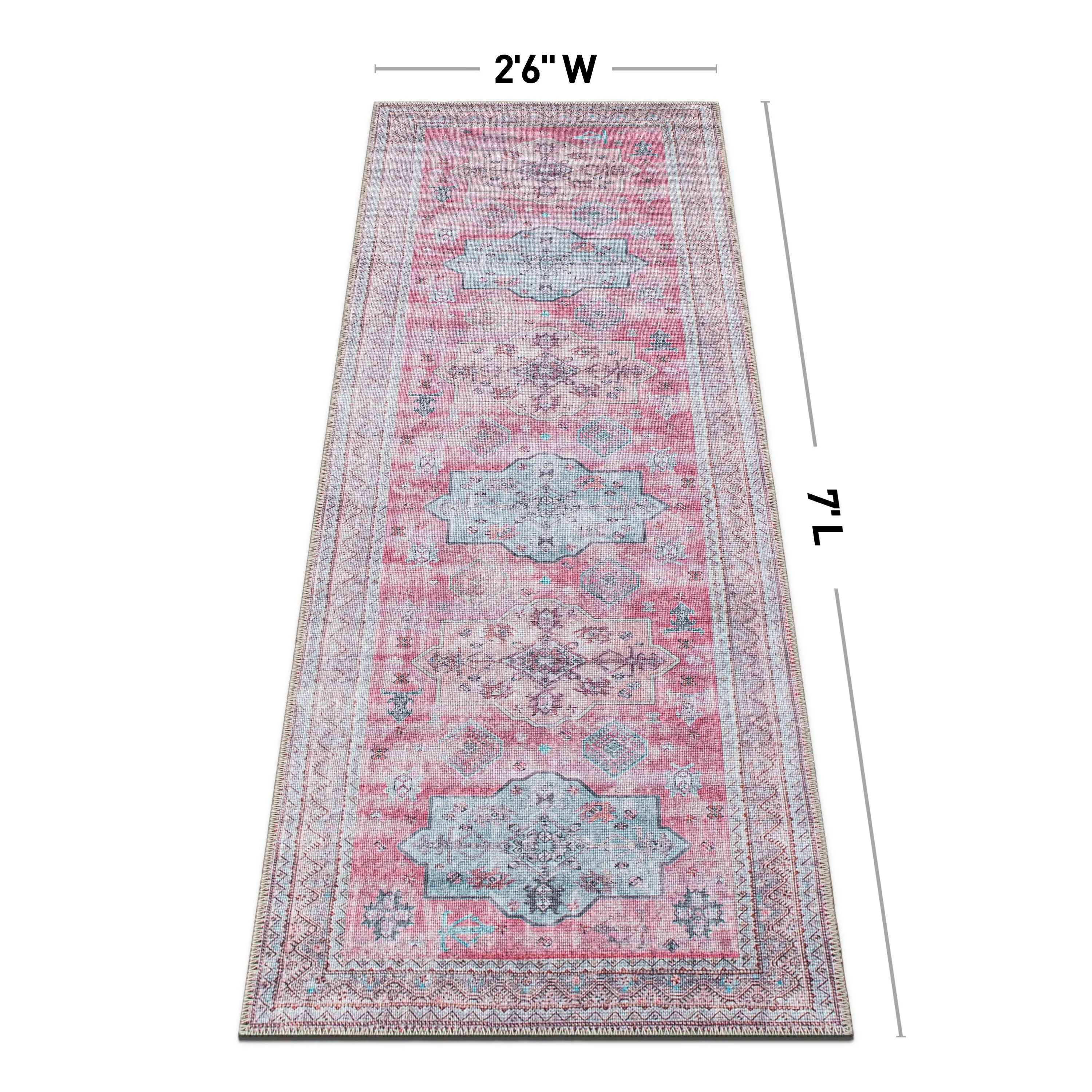 Distressed Transitional Bohemian Area Rug