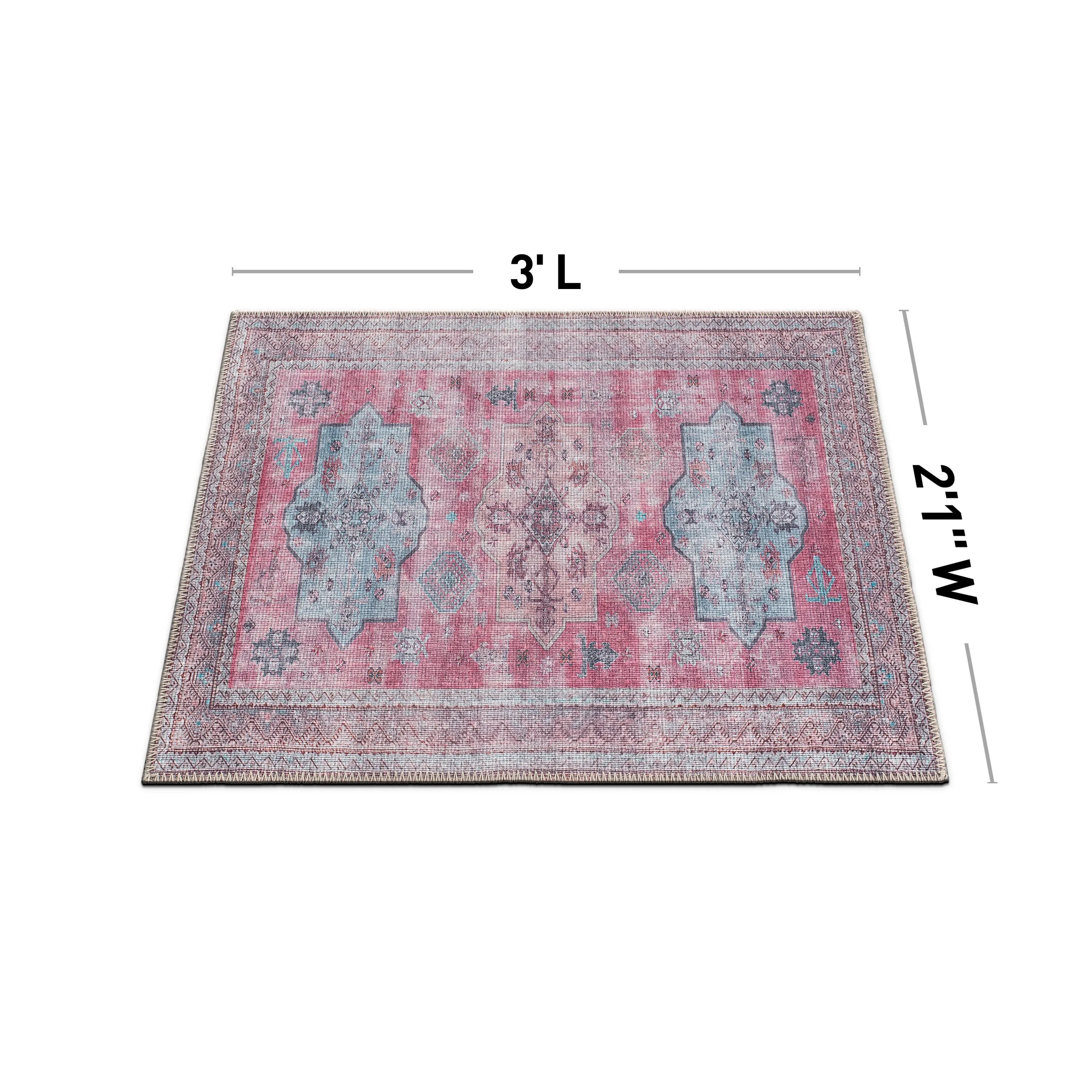 Distressed Transitional Bohemian Area Rug