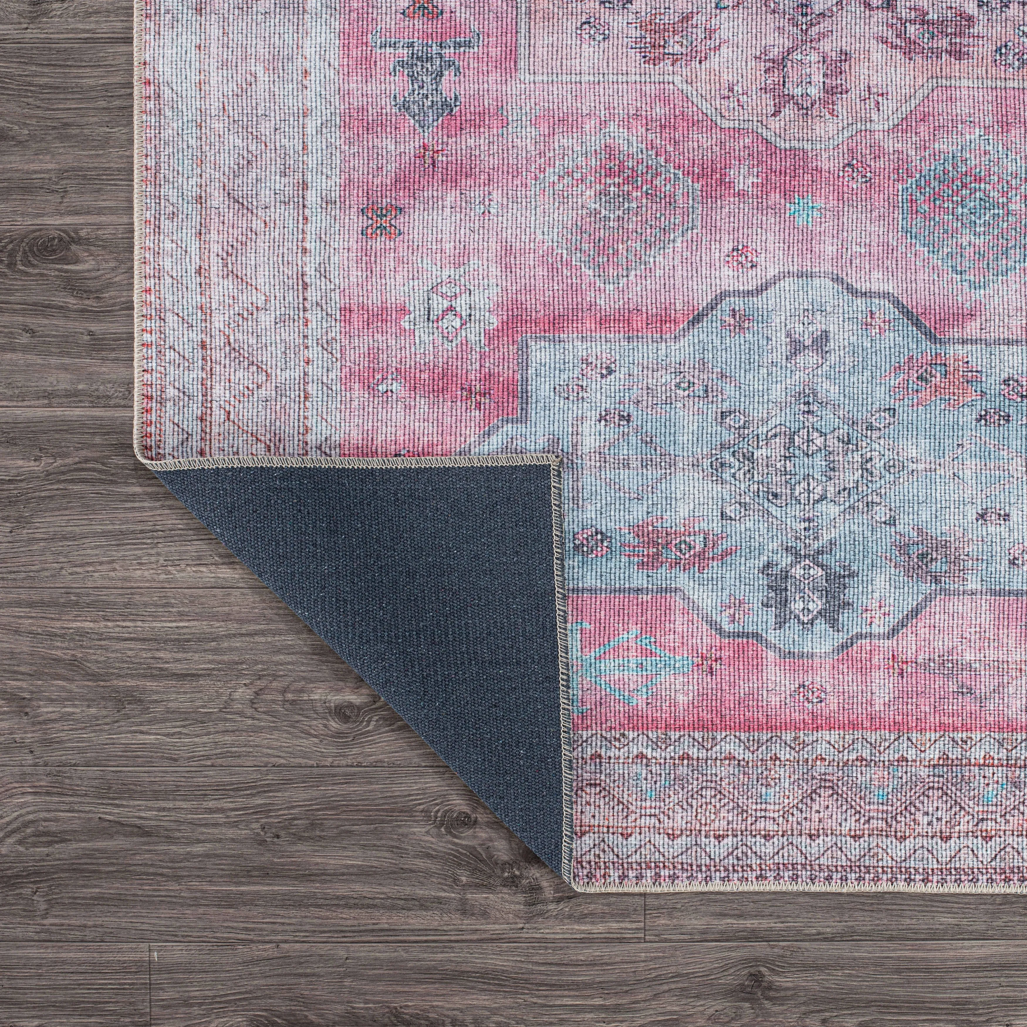Distressed Transitional Bohemian Area Rug