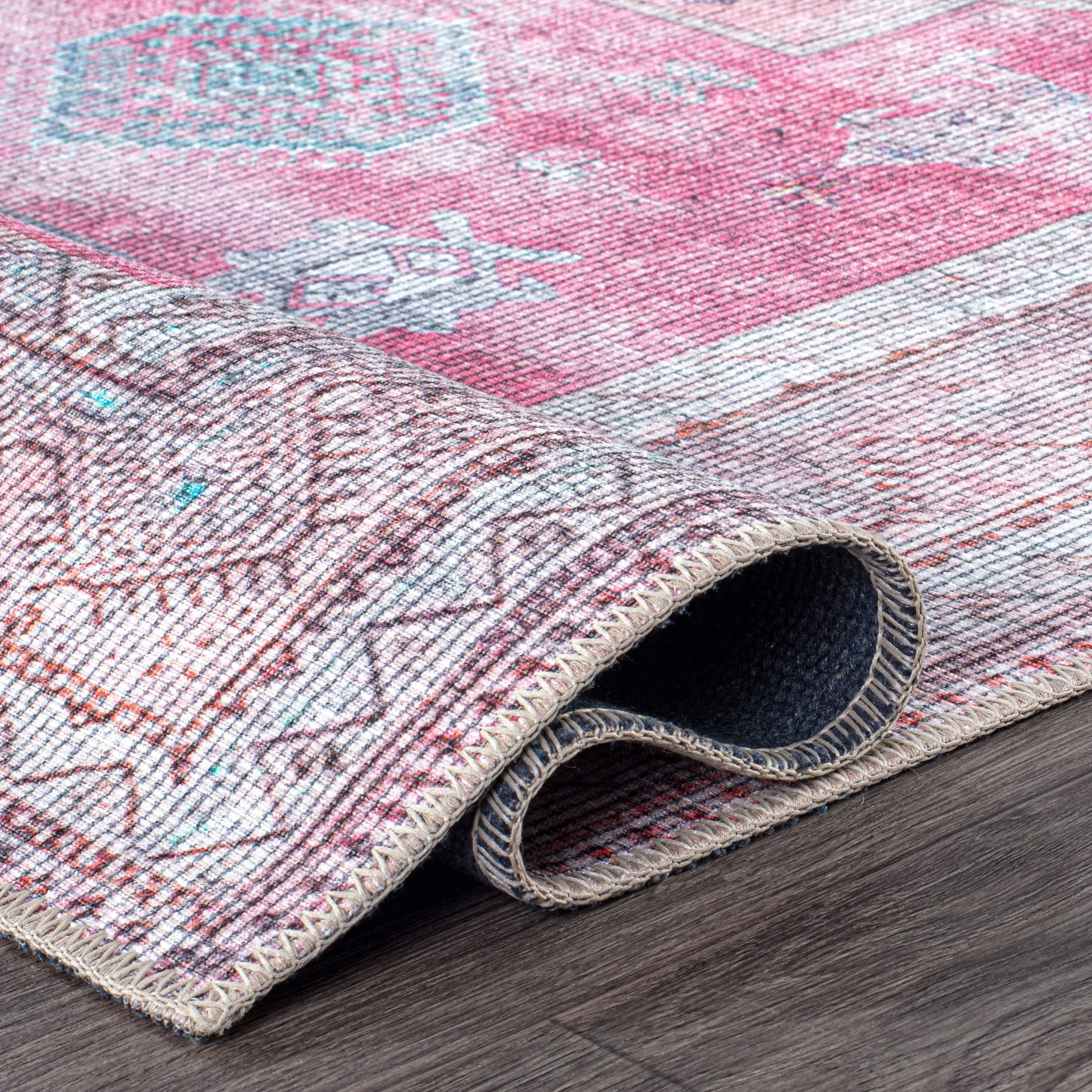 Distressed Transitional Bohemian Area Rug