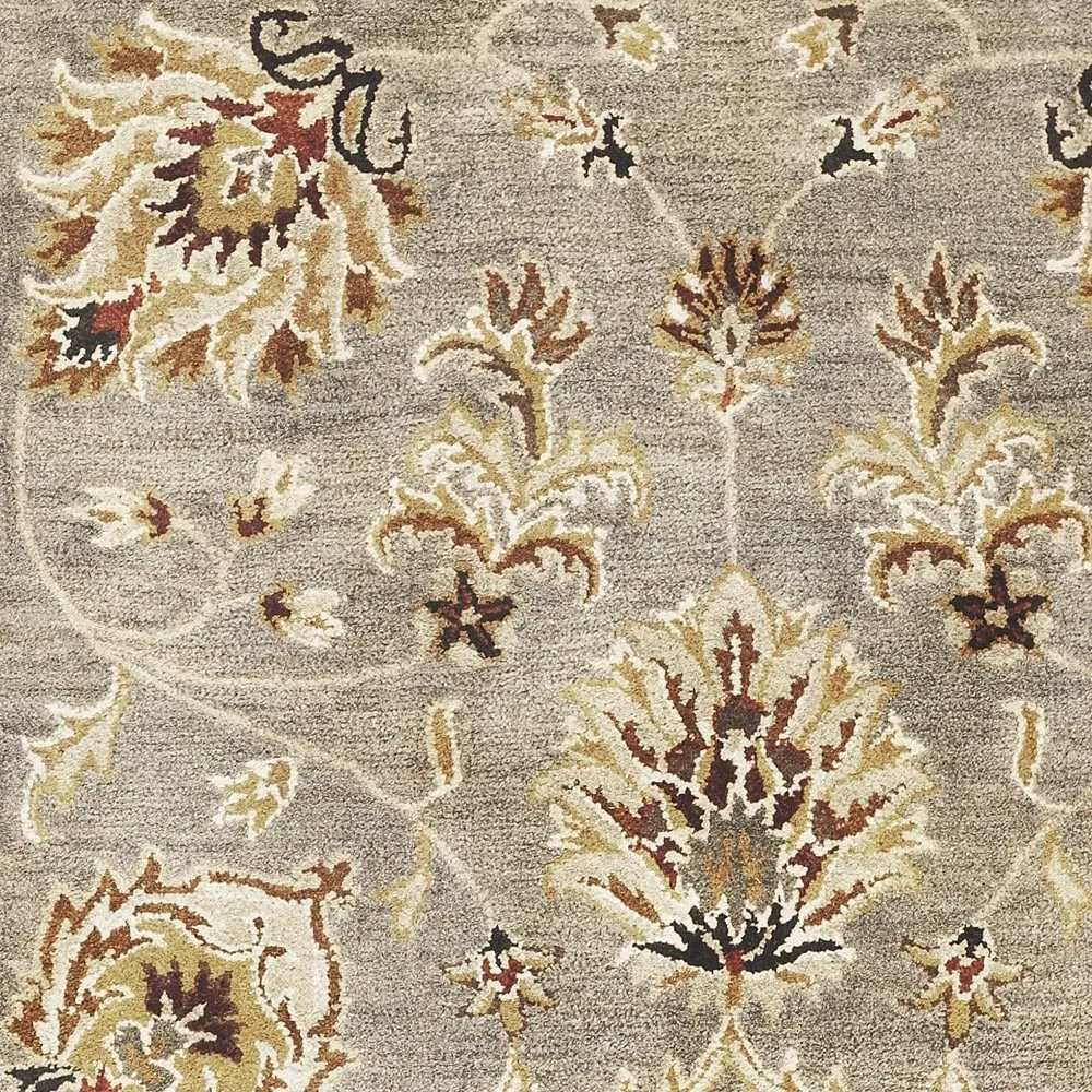 Domani Alexandria Grey/Mocha Traditional Hand-tufted Wool Area Rug