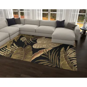 Domani Camila Midnight Tropics Wool Hand-tufted Area Rug