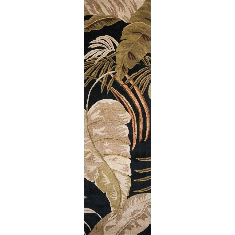 Domani Camila Midnight Tropics Wool Hand-tufted Area Rug