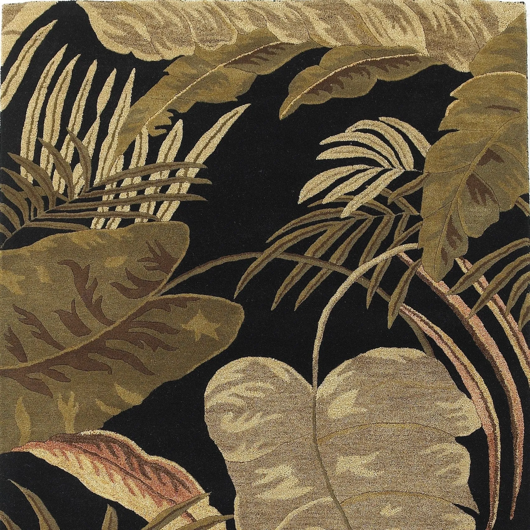 Domani Camila Midnight Tropics Wool Hand-tufted Area Rug