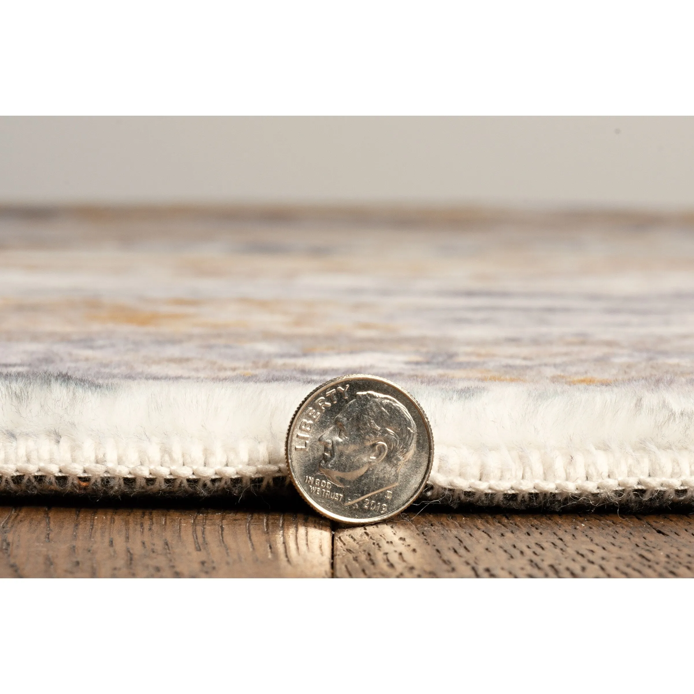 Domani Comfort Abstract & Contemporary Ombre Faux Fur Area Rug