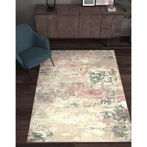 Domani Comfort Abstract & Contemporary Ombre Faux Fur Area Rug