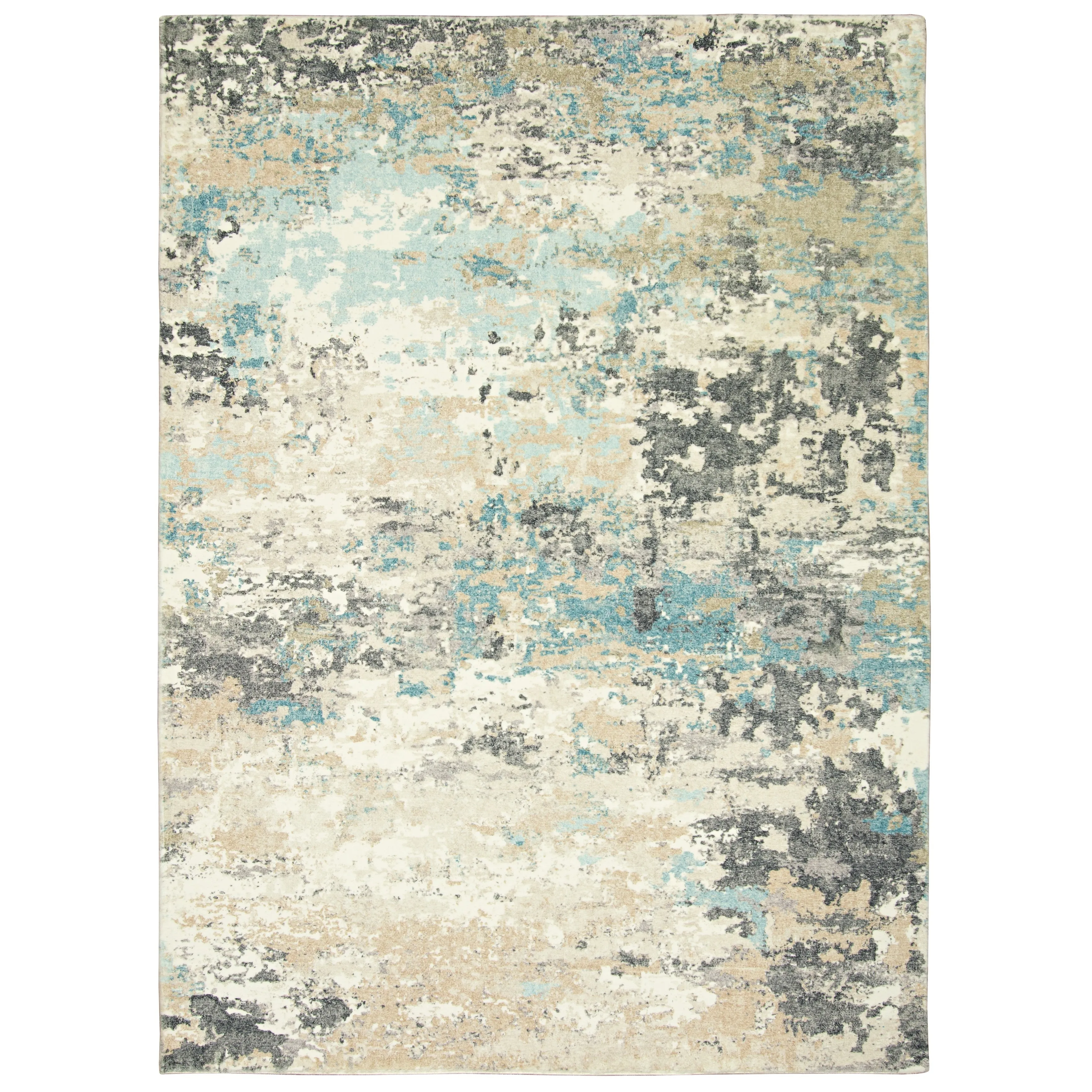 Domani Comfort Abstract & Contemporary Ombre Faux Fur Area Rug