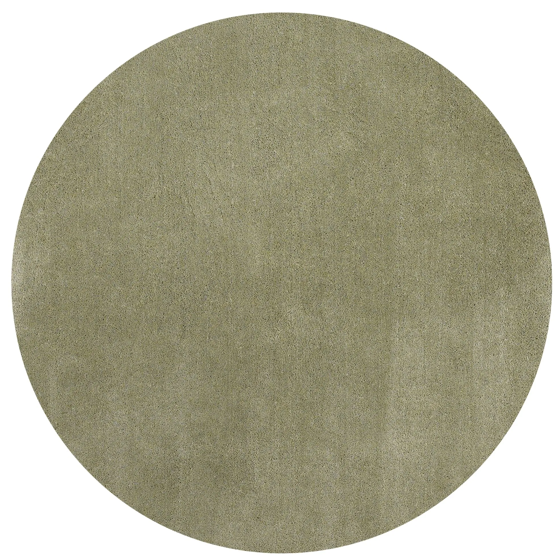 Domani Euphoria Plush Solid Sage Hand-Woven Shag Rug