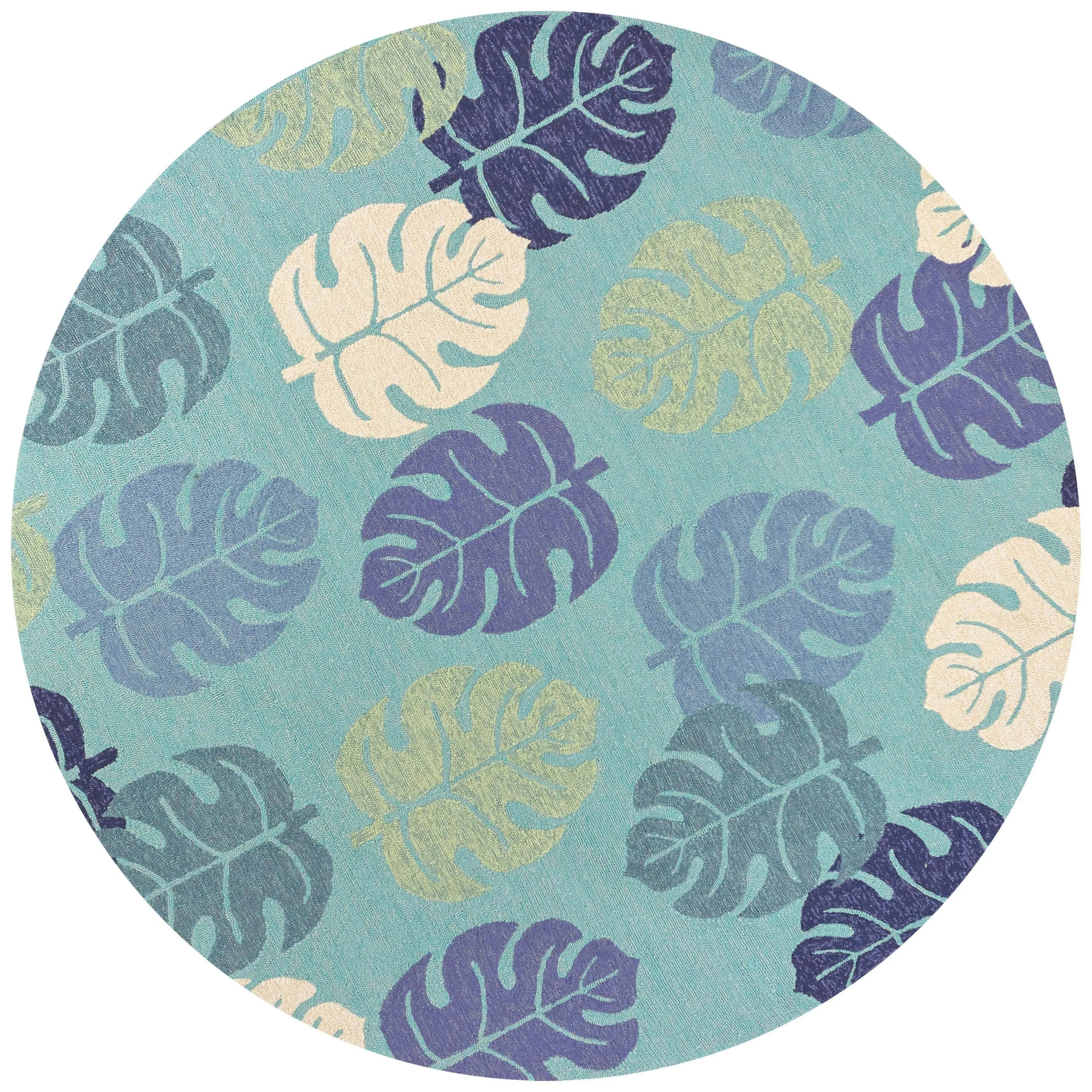 Domani Trails Tropical Blues Indoor / Outdoor Rug