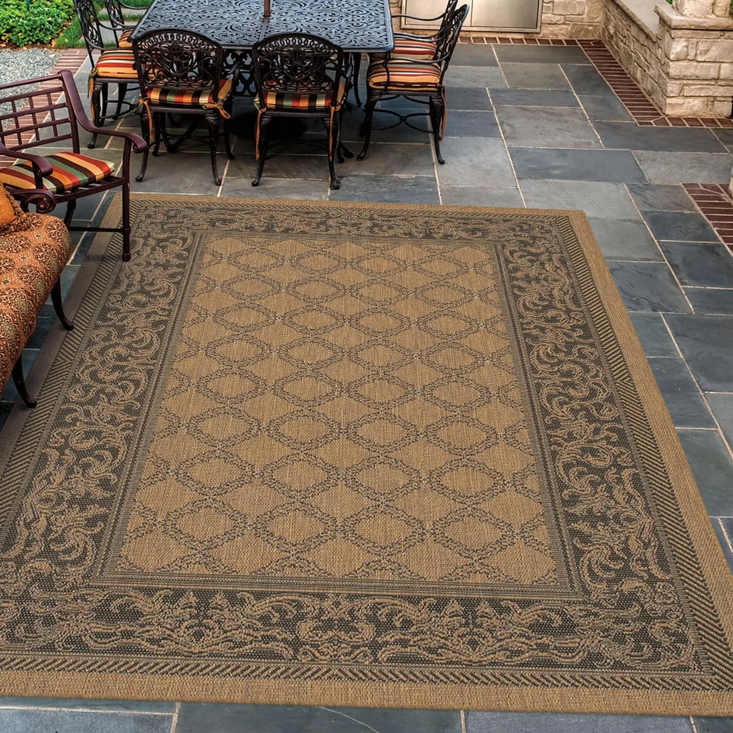 Dream Decor Rugs Pergola Garden Trellis Indoor Outdoor Area Rug