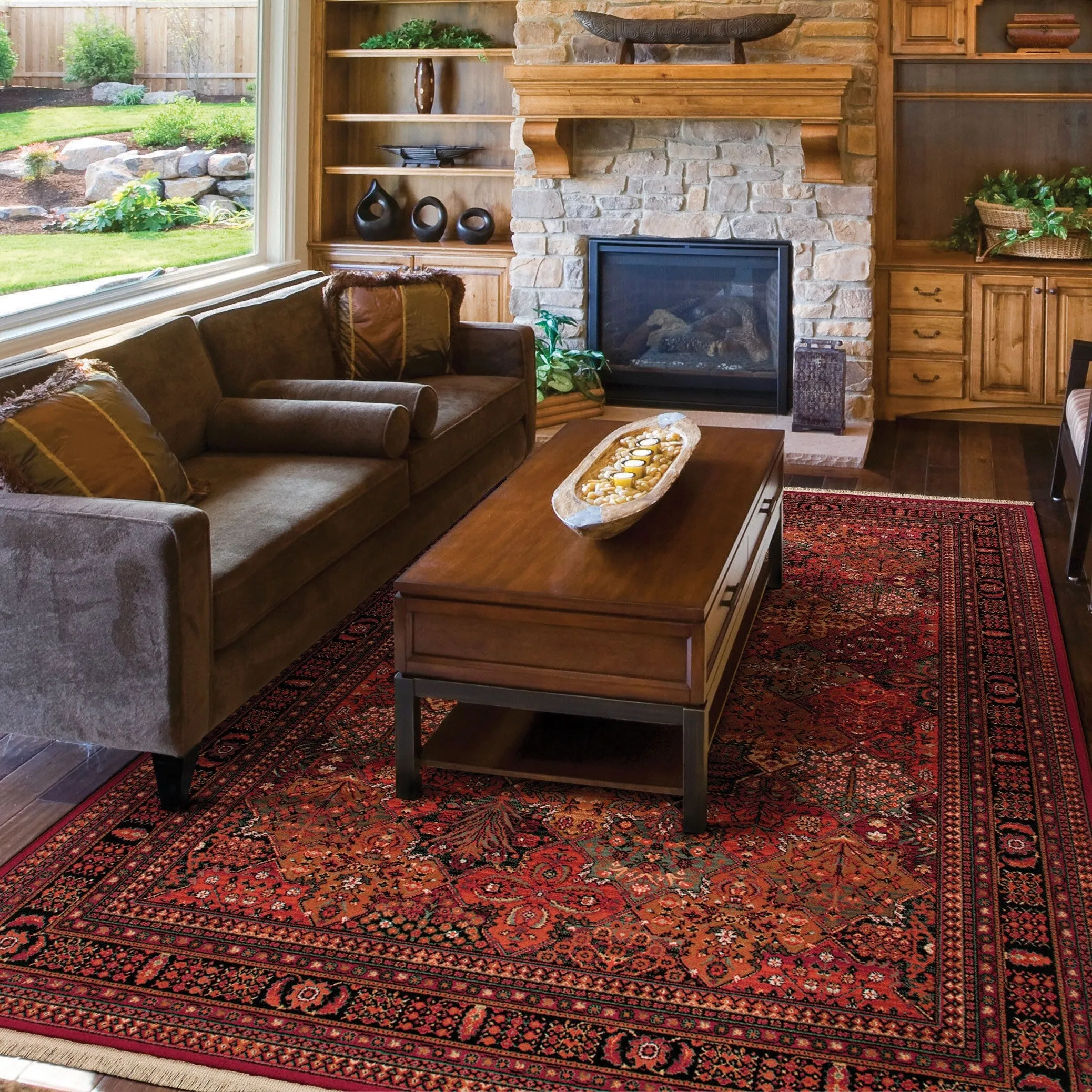 Dream Decor Rugs Spencer Bahman Red Floral Wool Area Rug